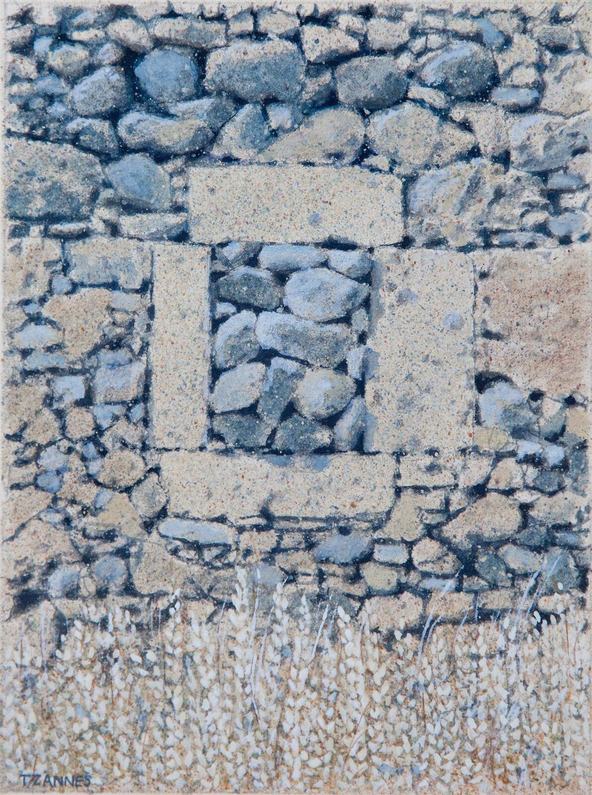 Ancient Rock Wall with Stone-filled Window by George Tzannes, 1987