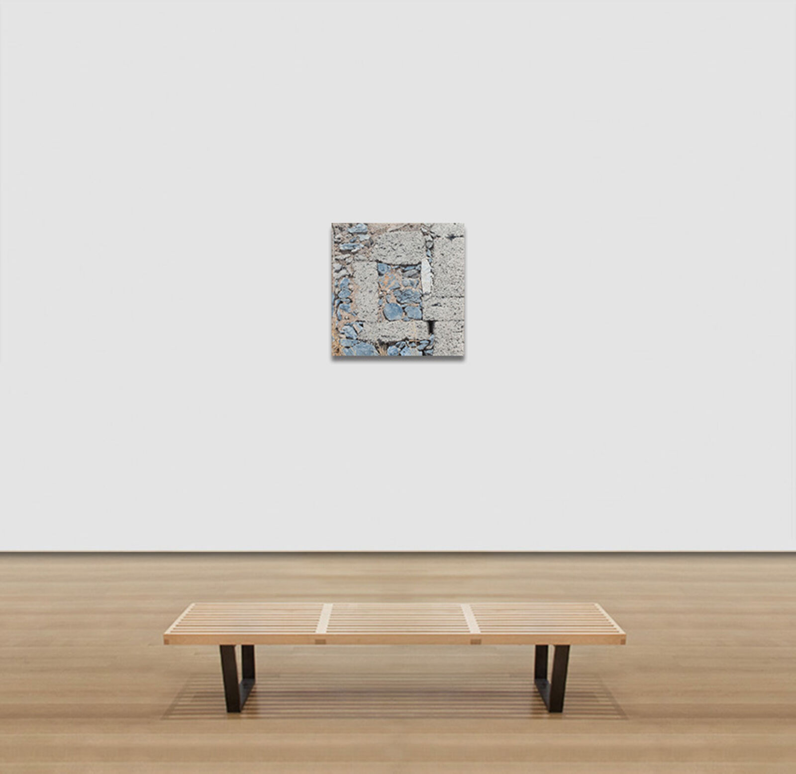 Artwork by George Tzannes, Corner Stone at Chora Castle, Made of Acrylic on Canvas 