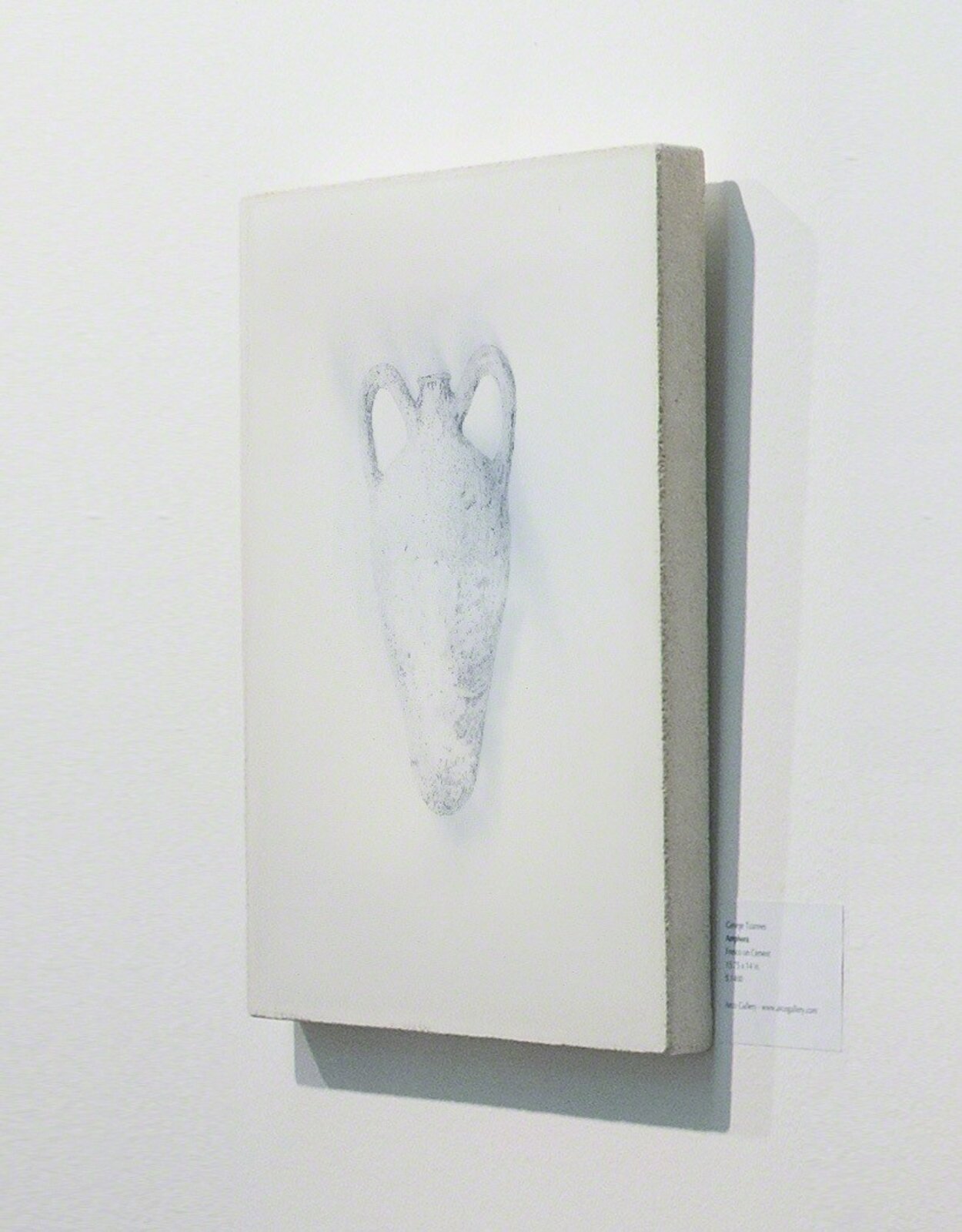 Artwork by George Tzannes, Amphora, Made of Monotype on Concrete 