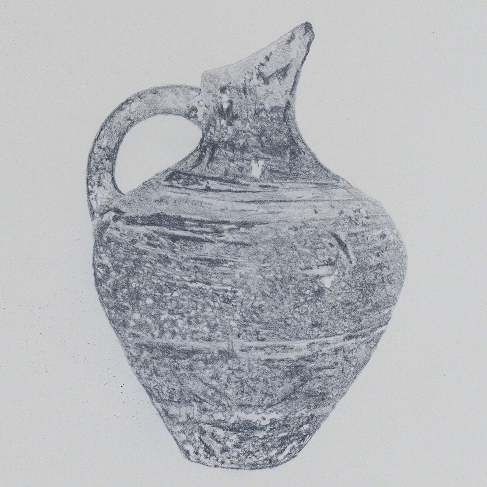 Artwork by George Tzannes, Amphora, Made of Monotype on Concrete 