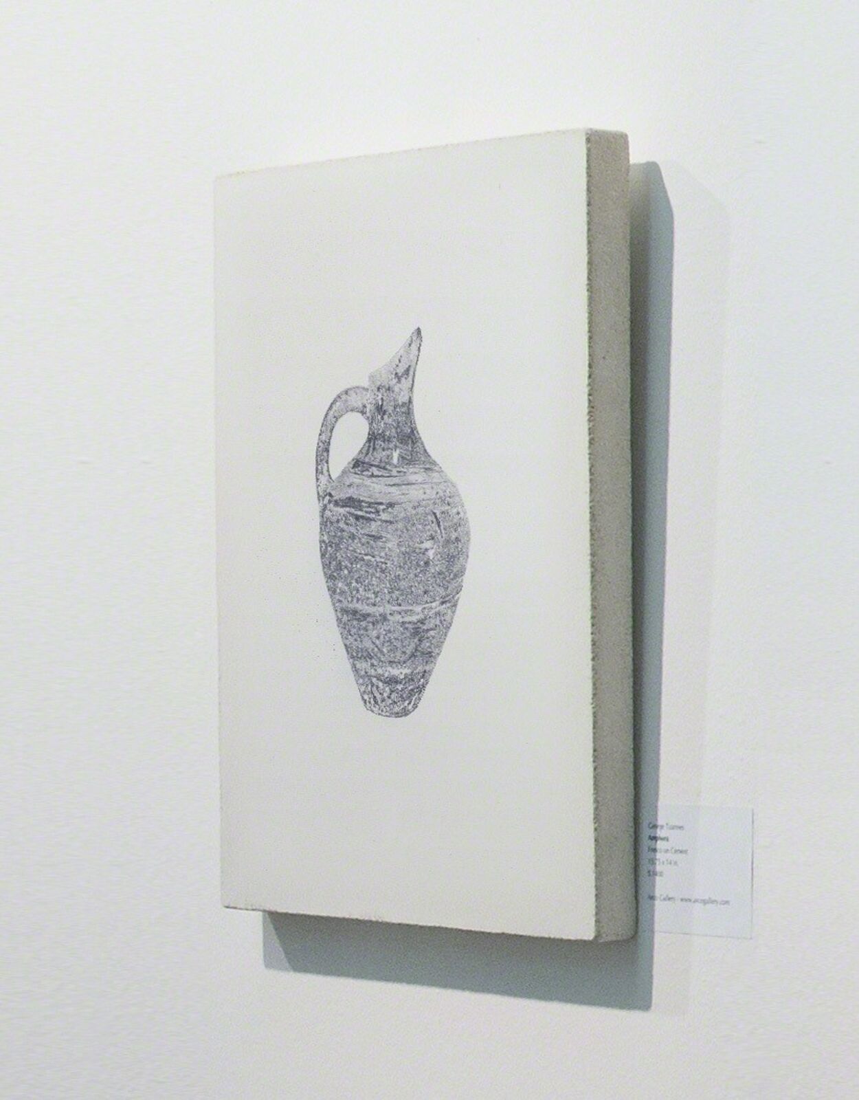 Artwork by George Tzannes, Amphora, Made of Monotype on Concrete 