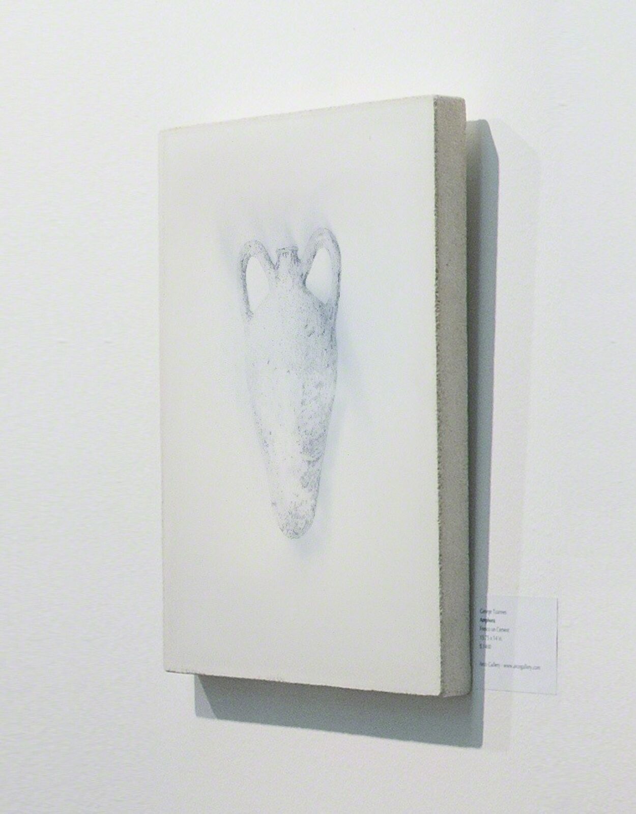 Artwork by George Tzannes, Amphora, Made of Monotype on Concrete 