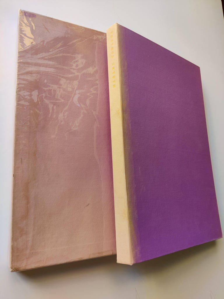 an open book with a drawing on it