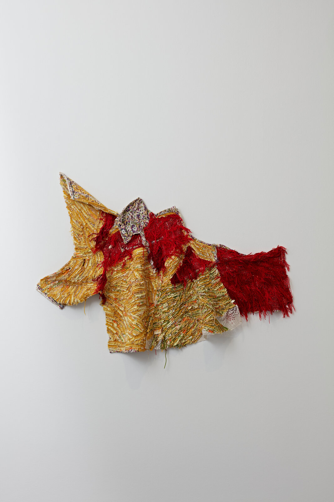 Artwork by Georgina Maxim, This whole place will become a memory, Made of Textile and mixed media 