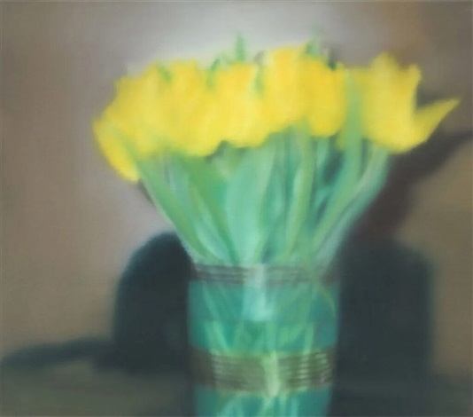 Artwork by Gerhard Richter, Tulips - P17, Made of Diasec-mounted giclée print on aluminium 