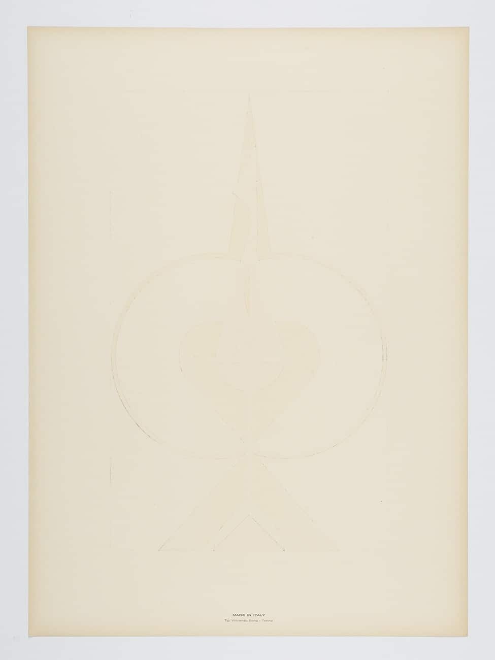 A symbolic composition featuring a chalice rising from a heart, surrounded by geometric patterns.
