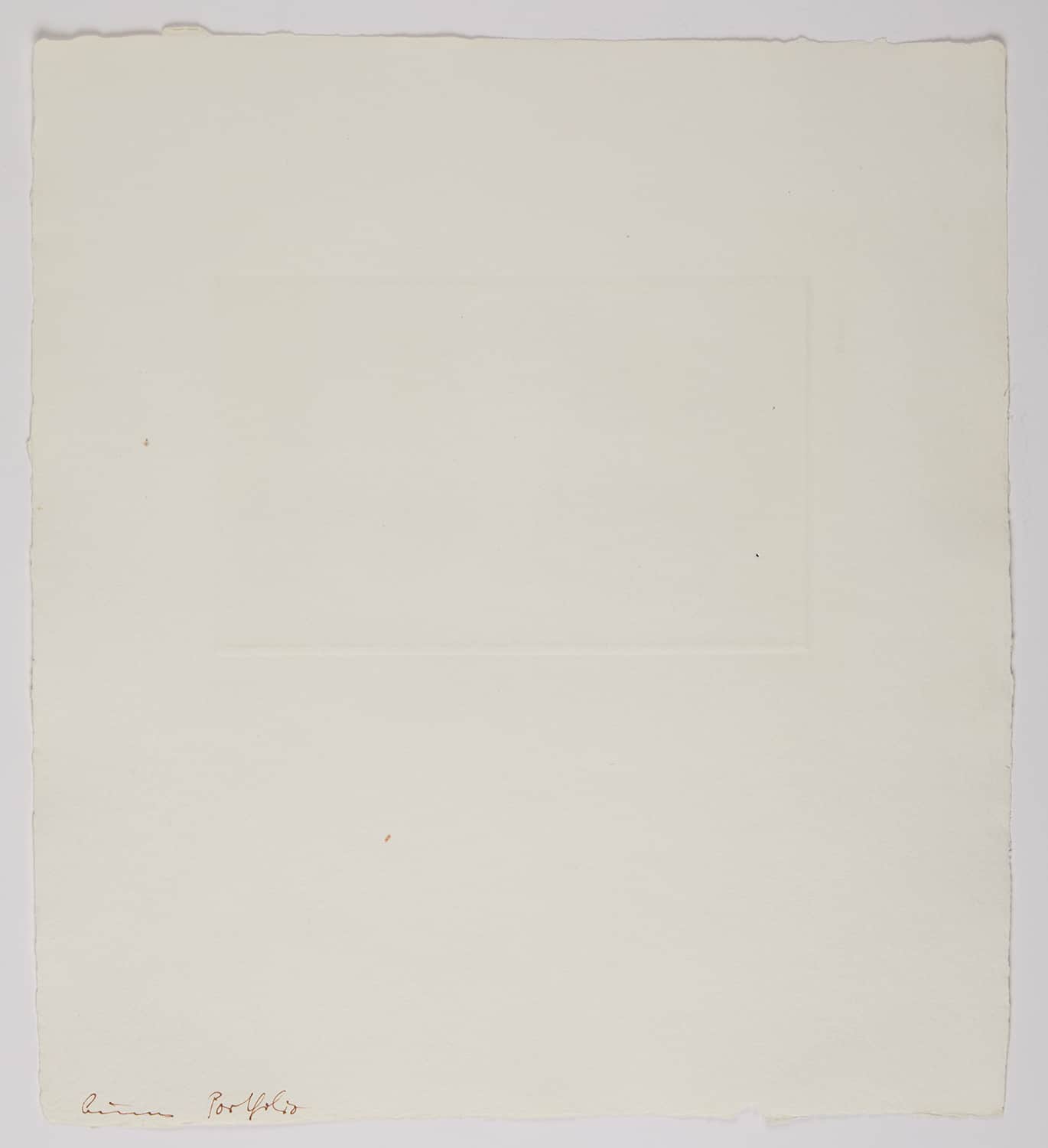 A minimalist print featuring two abstract shapes with contrasting textures.
