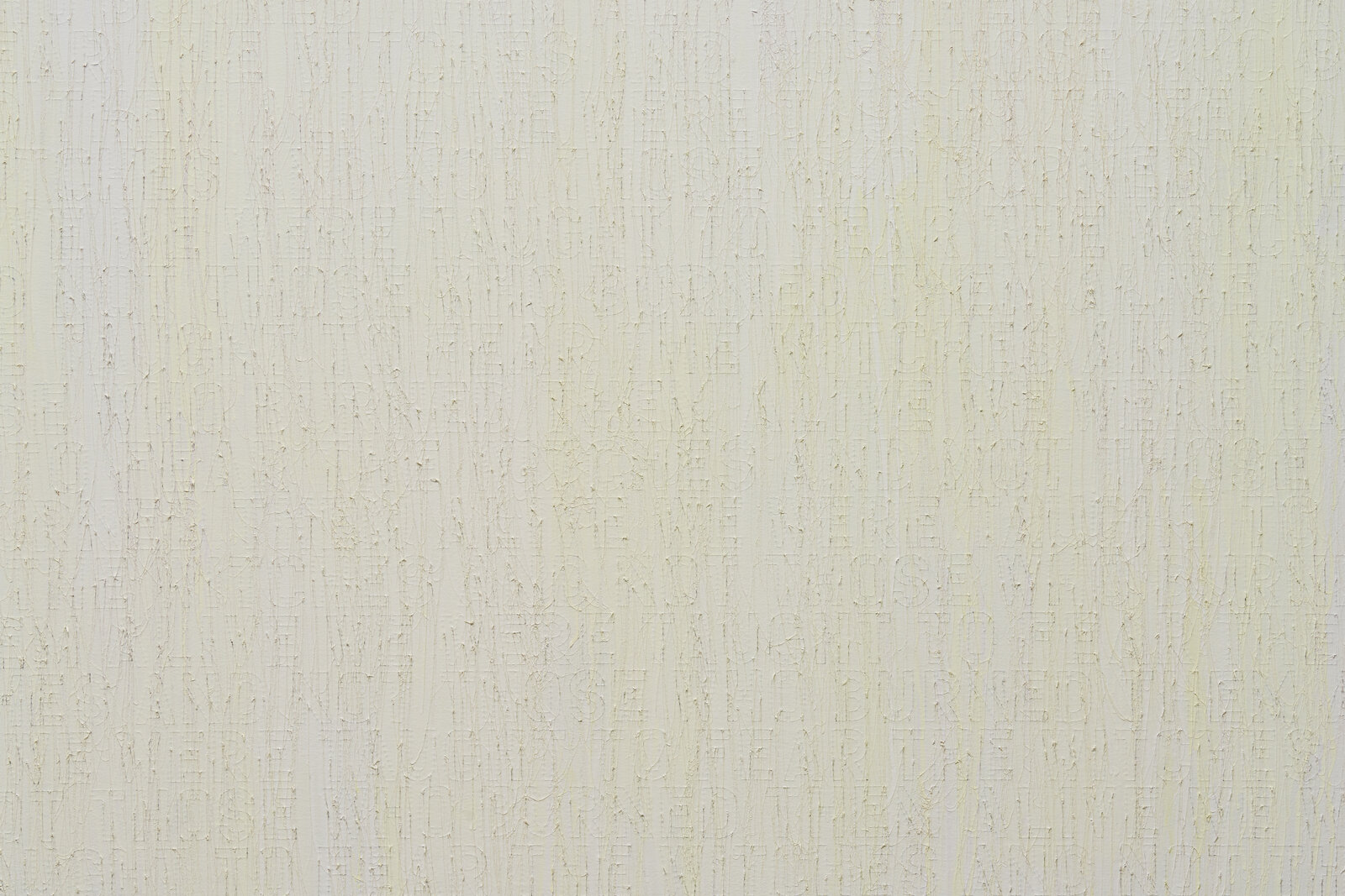 Artwork by Ghada Amer, Witches, Made of Embroidery and gel medium on canvas 