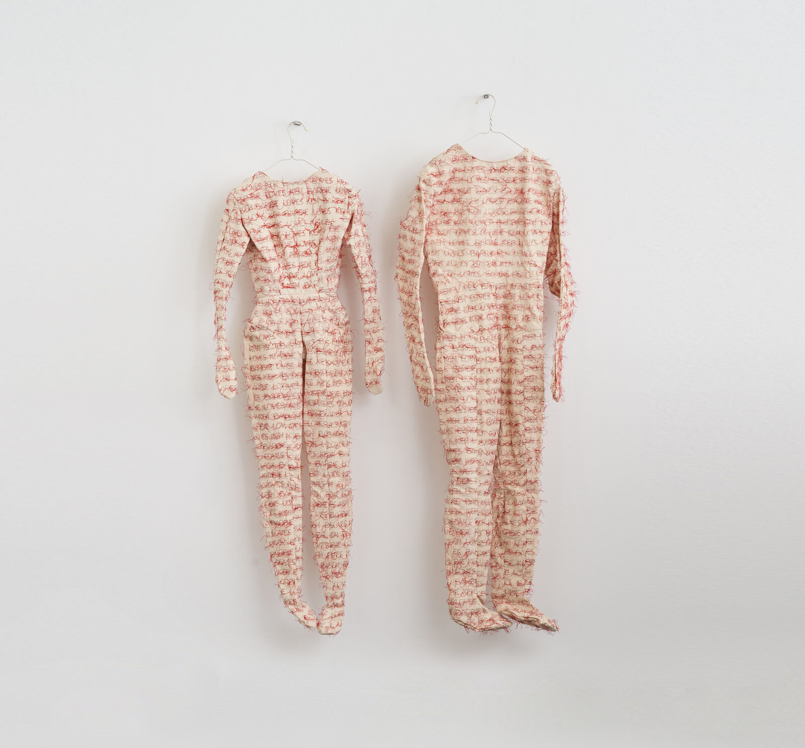 Barbie Loves Ken, Ken Loves Barbie, by Ghada Amer, 1995-2002