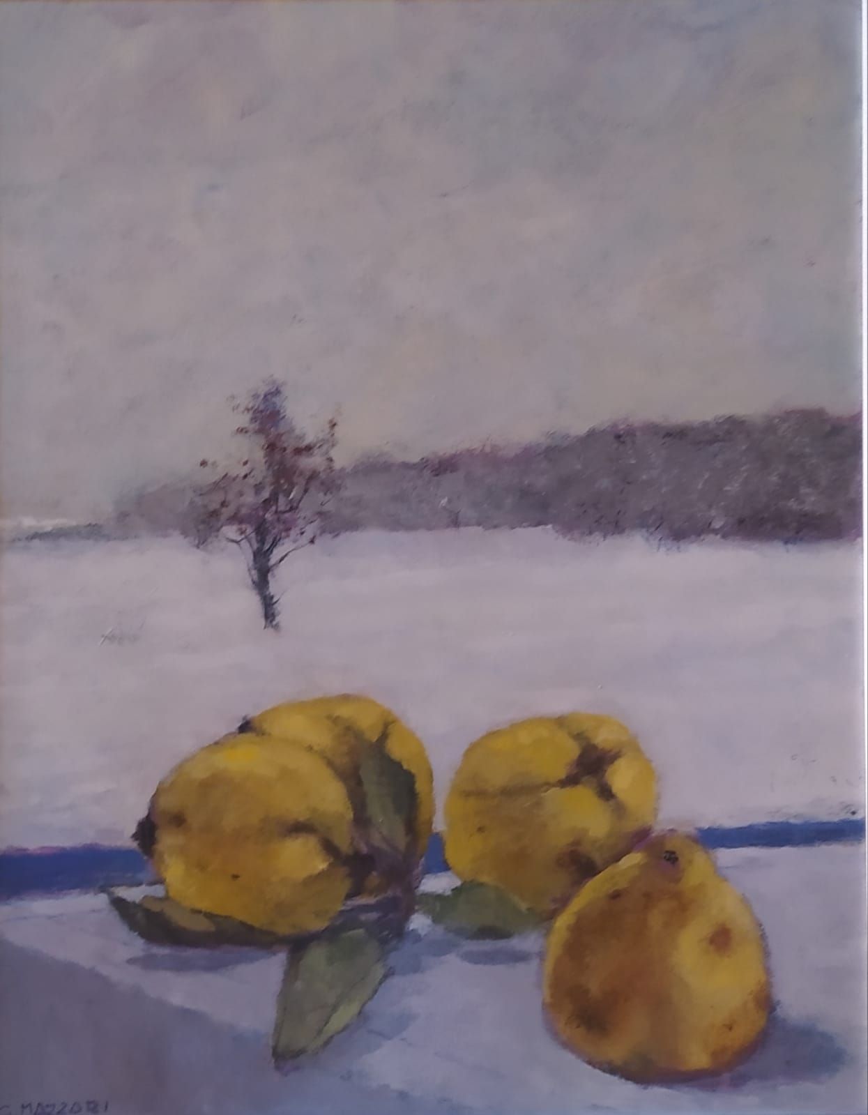 Snow and Quinces by Giacomo Mazzari, null