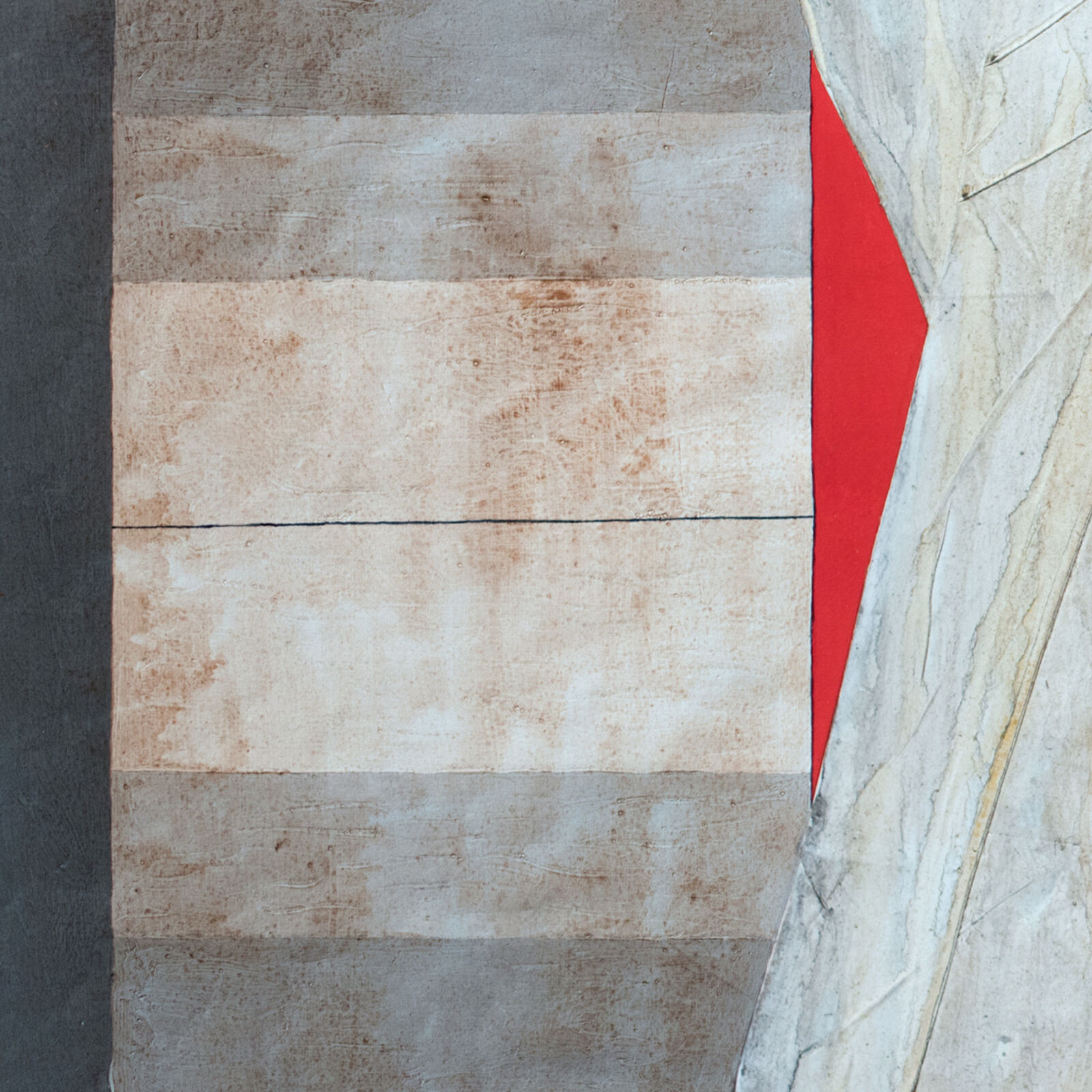 A painting of a woman standing in front of a curtain.