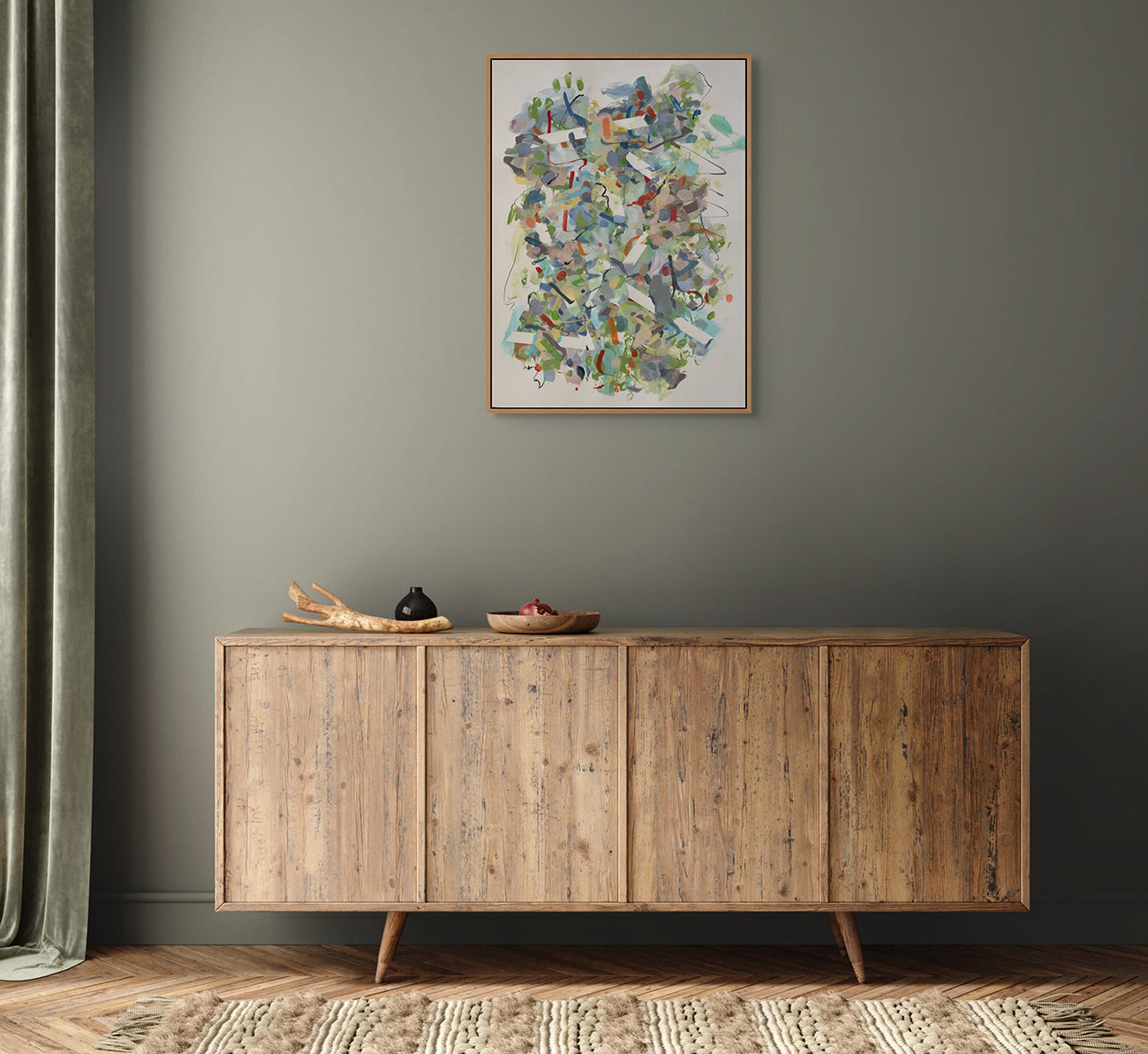 Artwork by Gina Werfel, Early Spring, Made of Acrylic and mixed media on paper 