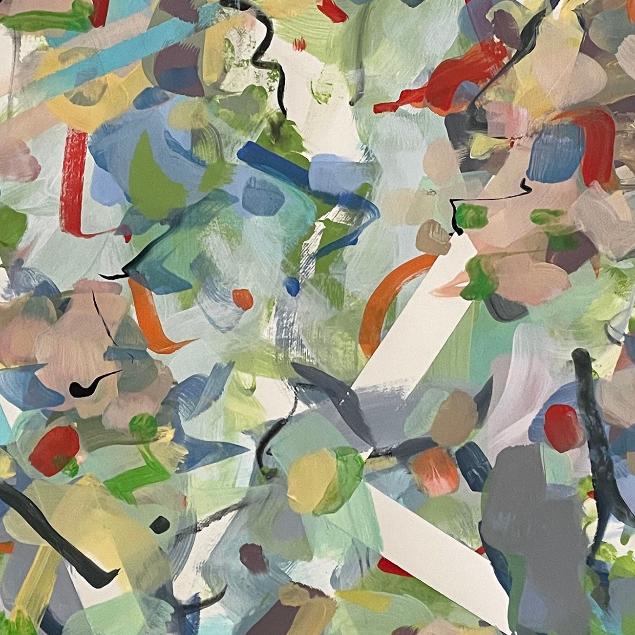 Artwork by Gina Werfel, Early Spring, Made of Acrylic and mixed media on paper 