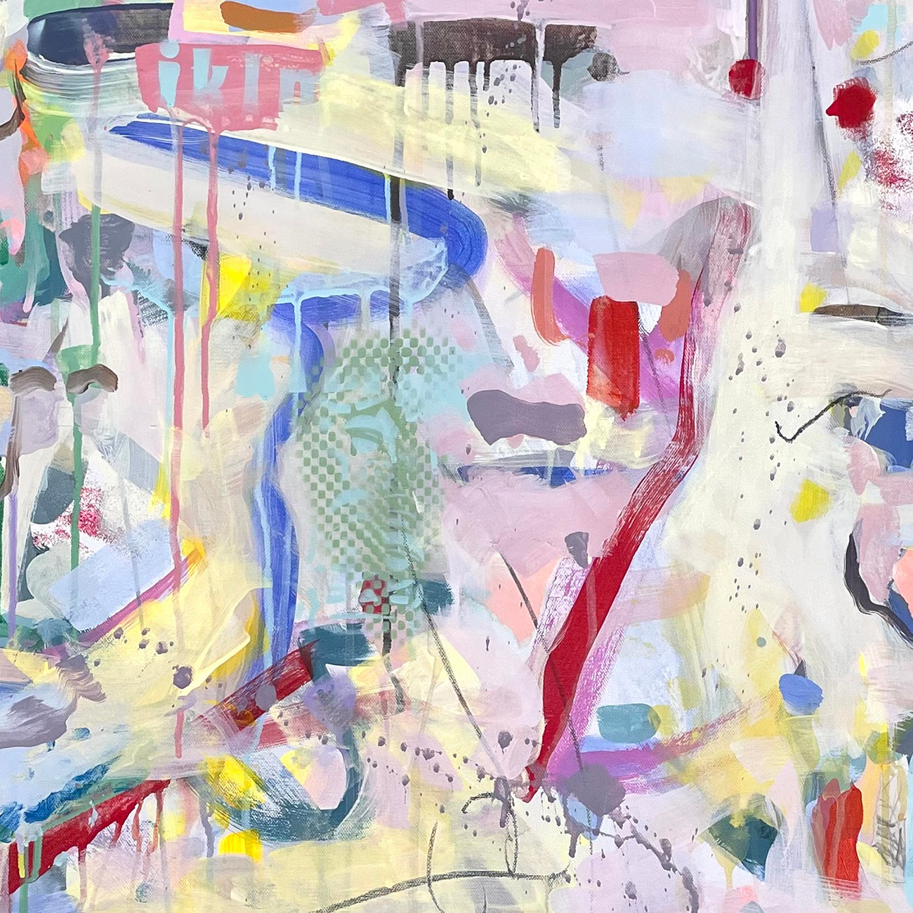 Artwork by Gina Werfel, Flash, Made of Acrylic and mixed media on canvas 