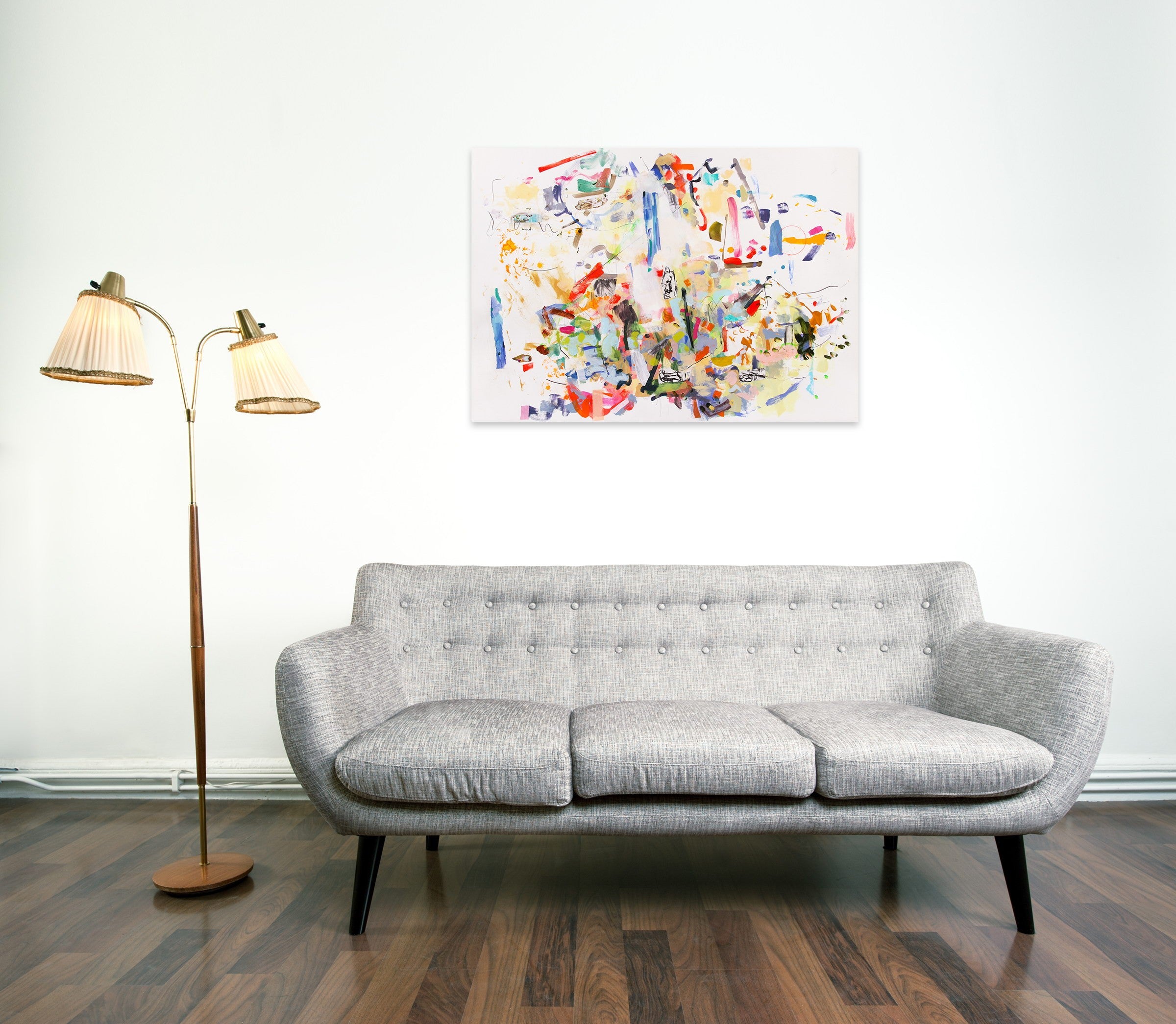 Artwork by Gina Werfel, Fragment, Made of Acrylic and mixed media on paper 