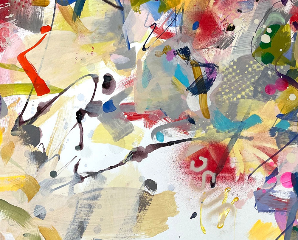 Artwork by Gina Werfel, Perch, Made of Acrylic and mixed media on paper 