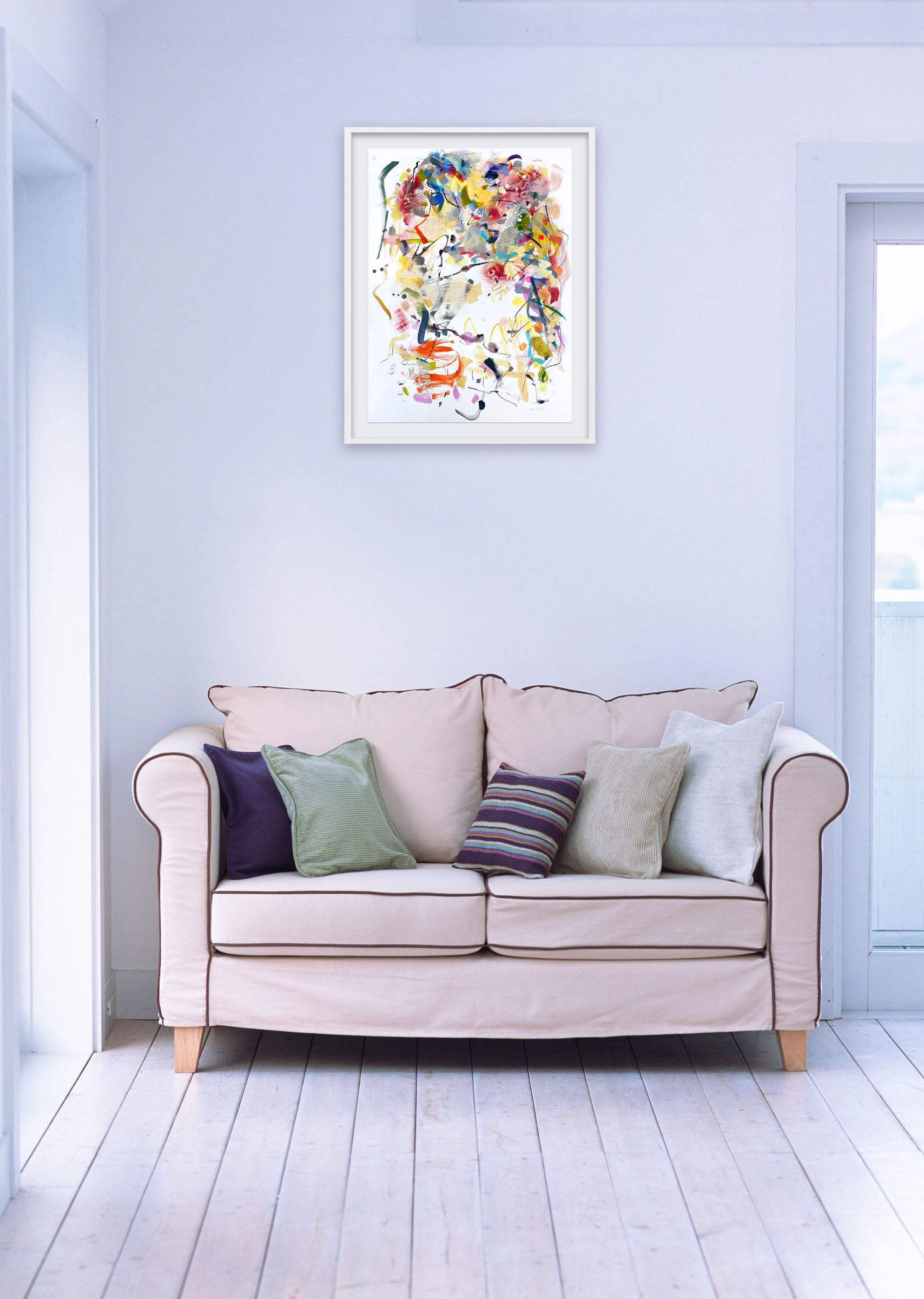 Artwork by Gina Werfel, Perch, Made of Acrylic and mixed media on paper 