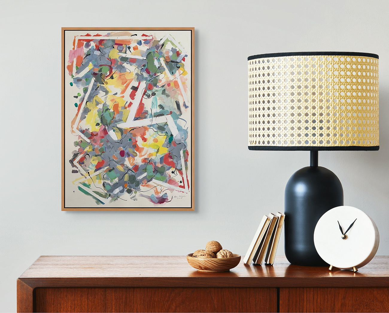 Artwork by Gina Werfel, Spatial sense, Made of Acrylic and mixed media on paper 