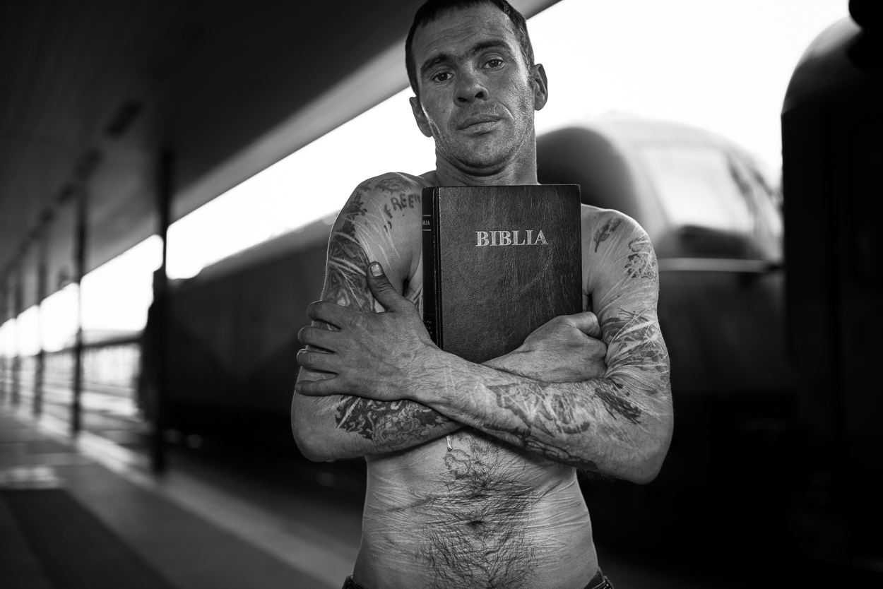 Man with bible by Giulio Magnifico, 2014
