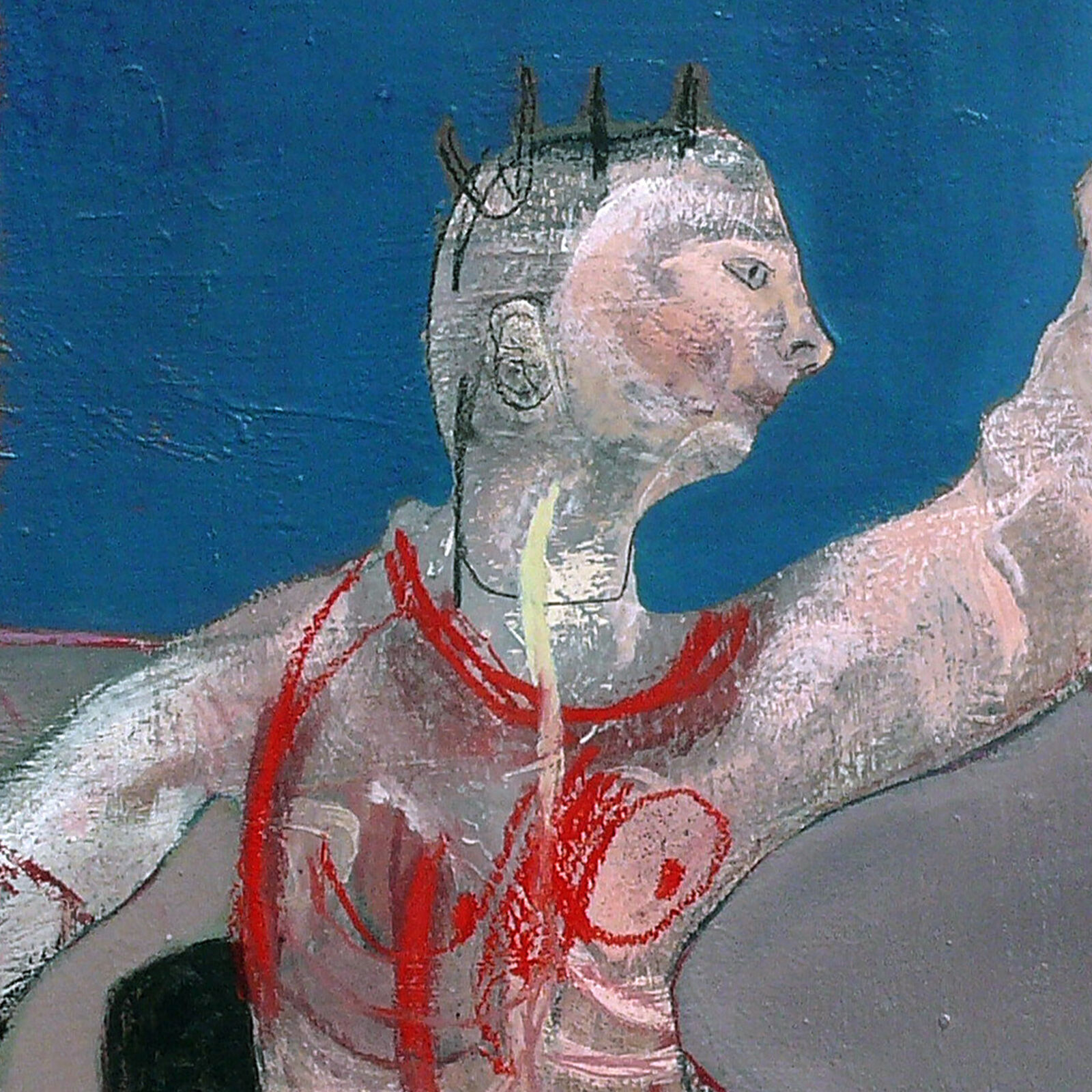 Artwork by Giuseppe Ragazzini, Omaggio a Bacon, Made of Mixed Media on Canvas 