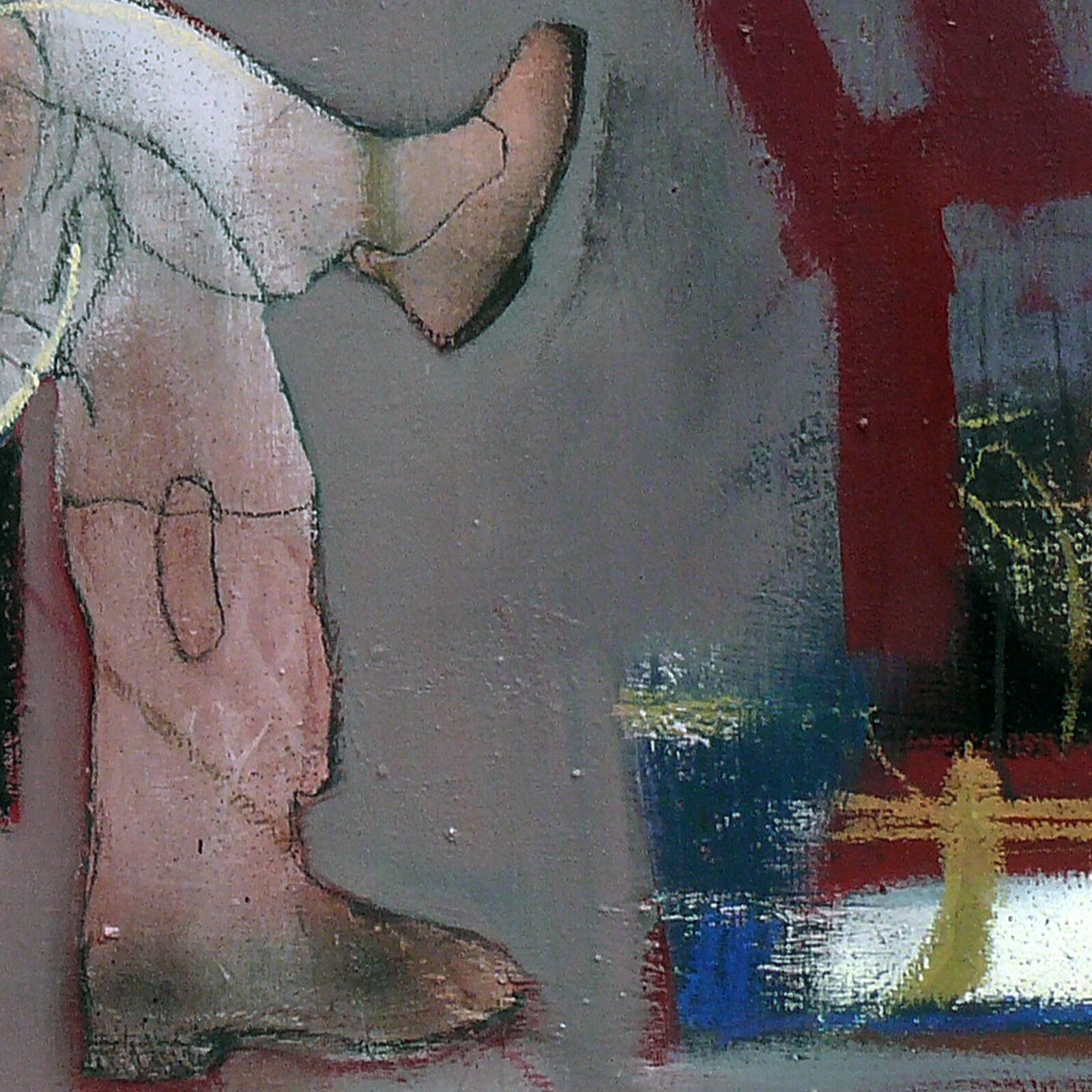 Artwork by Giuseppe Ragazzini, Omaggio a Bacon, Made of Mixed Media on Canvas 