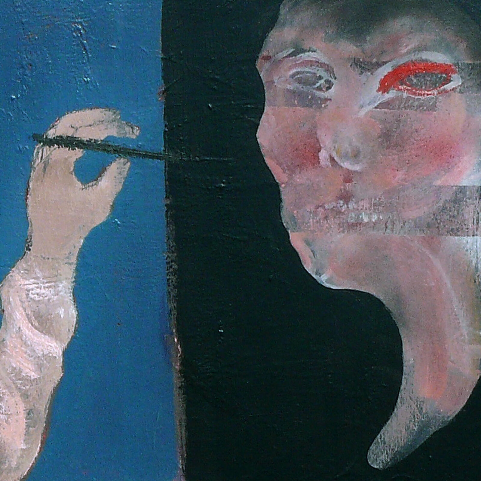 Artwork by Giuseppe Ragazzini, Omaggio a Bacon, Made of Mixed Media on Canvas 