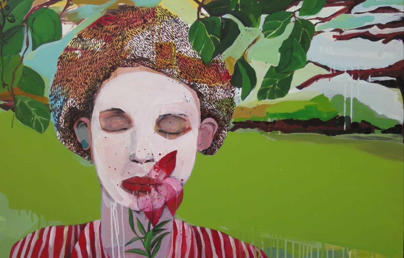 Artwork by Golnaz Afraz, Cold Dream, Made of Mixed Media On Canvas 