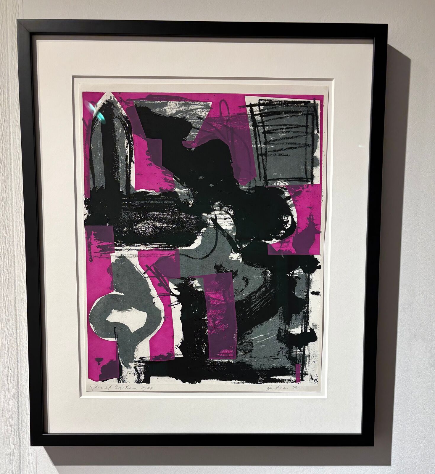 Artwork by Grace Hartigan, On a Tar Roof, Made of Screenprint 