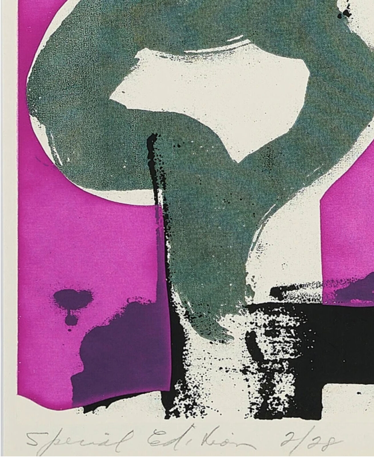 Artwork by Grace Hartigan, On a Tar Roof, Made of Screenprint 