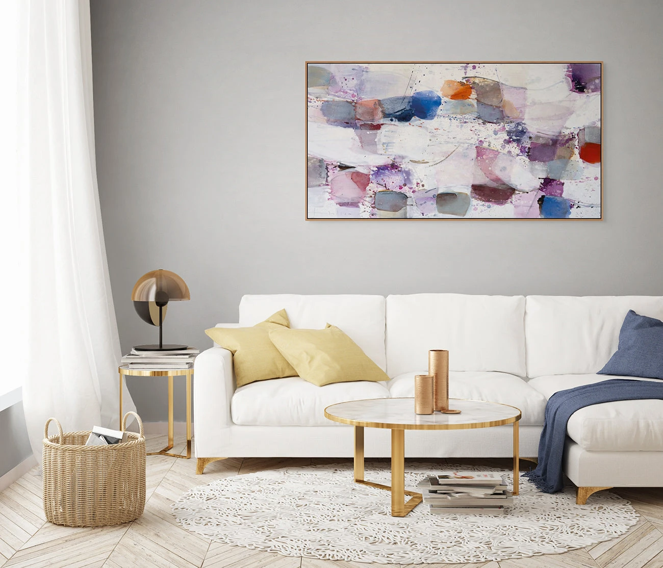 Artwork by Greet Helsen, Beschwingt, Made of Acrylic on canvas 