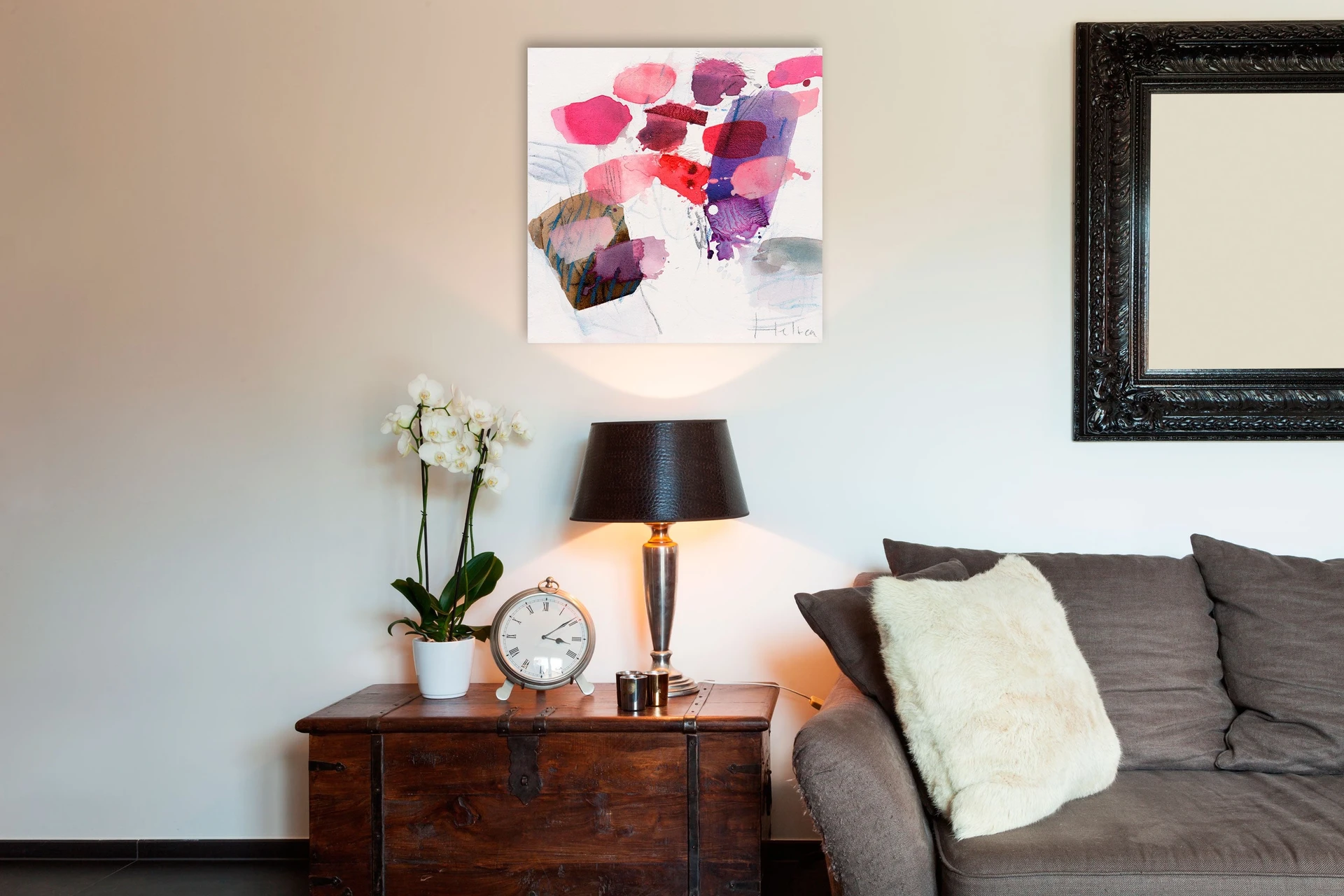 Artwork by Greet Helsen, Color spots III, Made of Acrylic on canvas 