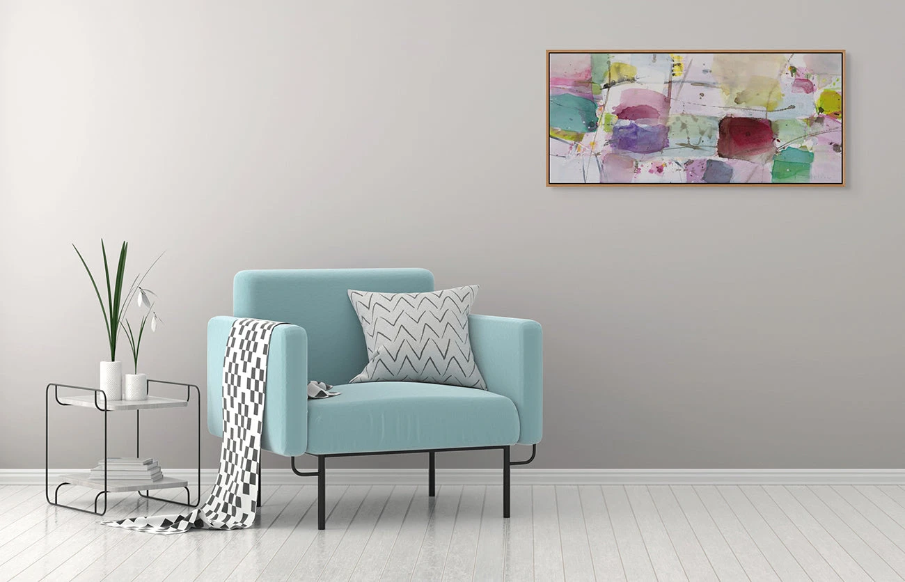 Artwork by Greet Helsen, Durchsummte Luft, Made of Acrylic on canvas 