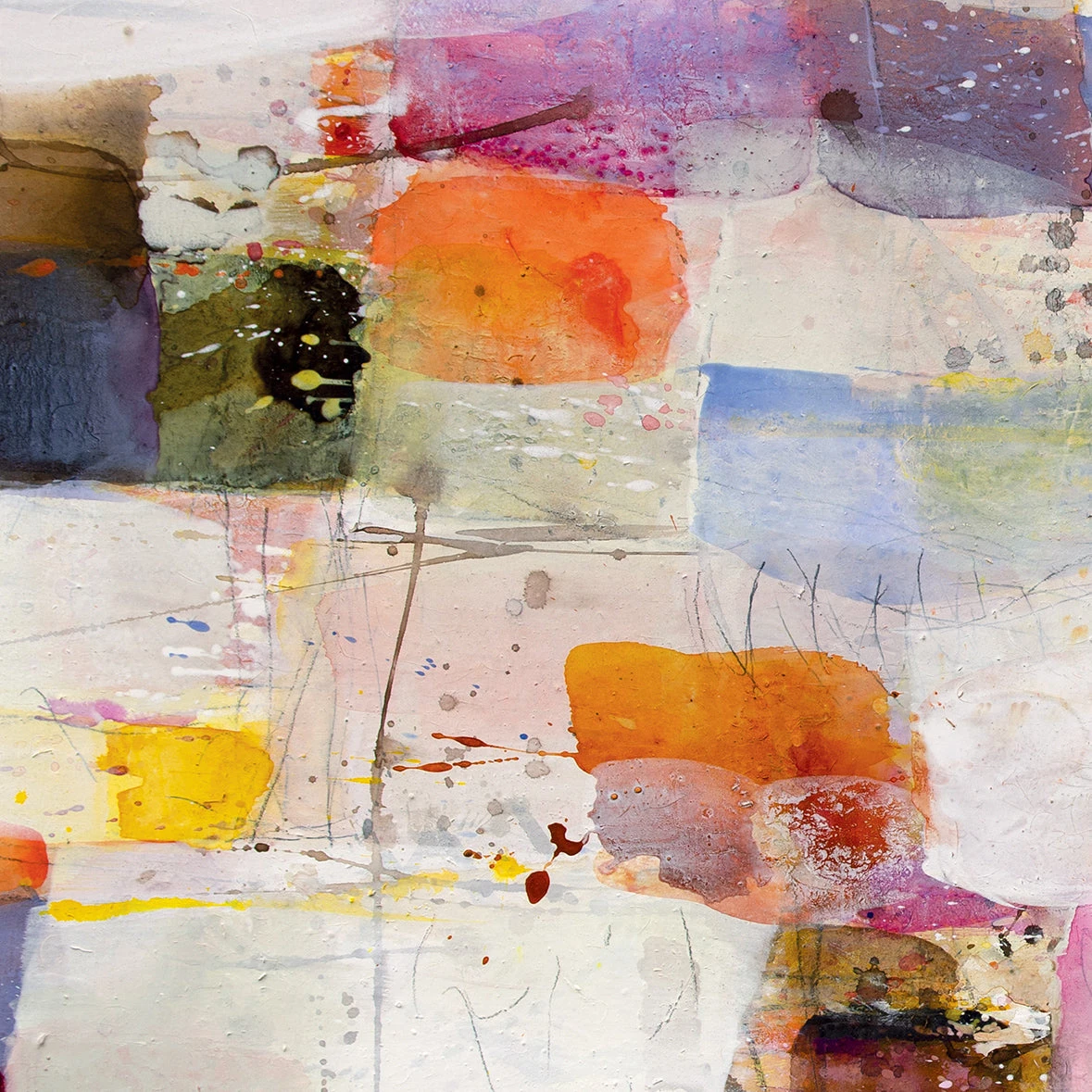 Artwork by Greet Helsen, Rosenduft (Rose scent), Made of Acrylic on canvas 