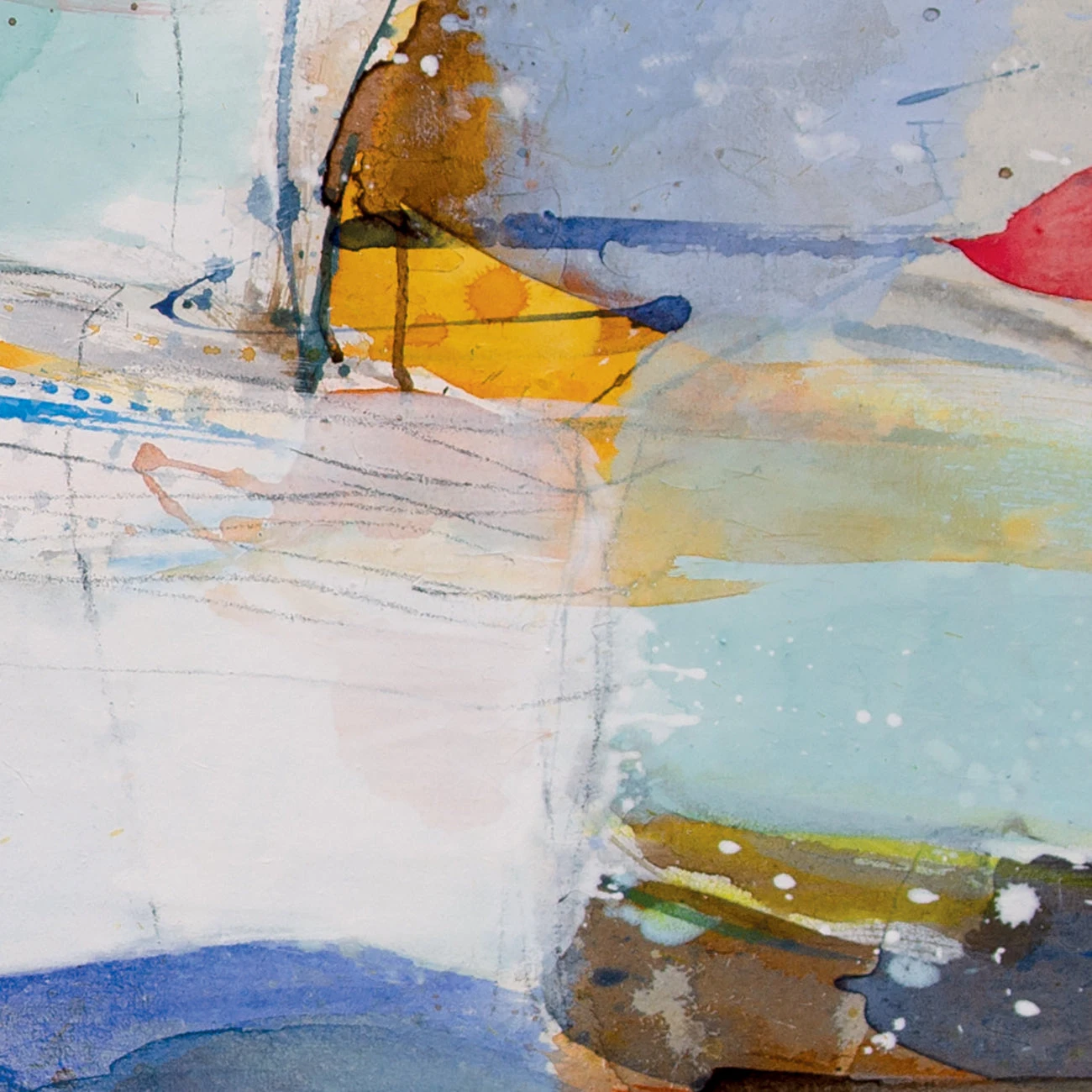 Artwork by Greet Helsen, Wellenrhythmen, Made of Acrylic on canvas 