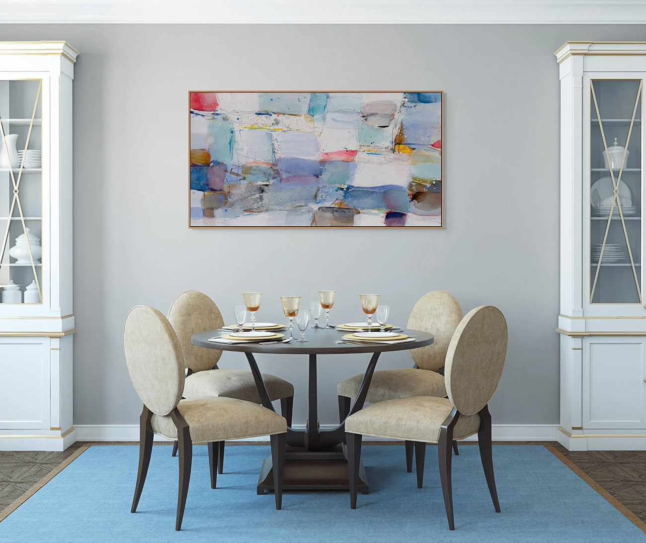 Artwork by Greet Helsen, Wellenrhythmen, Made of Acrylic on canvas 