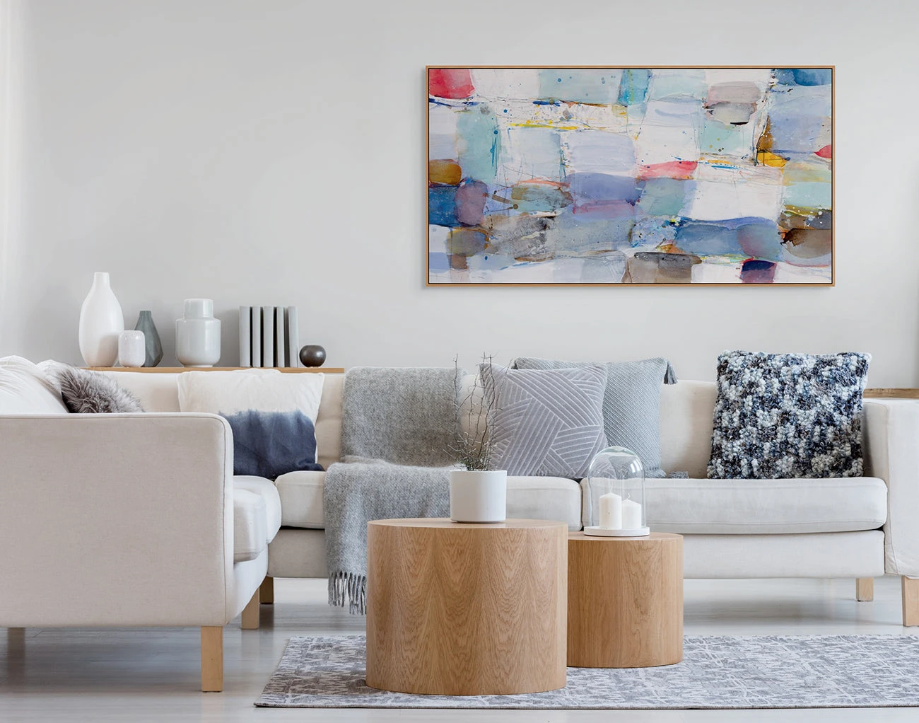 Artwork by Greet Helsen, Wellenrhythmen, Made of Acrylic on canvas 