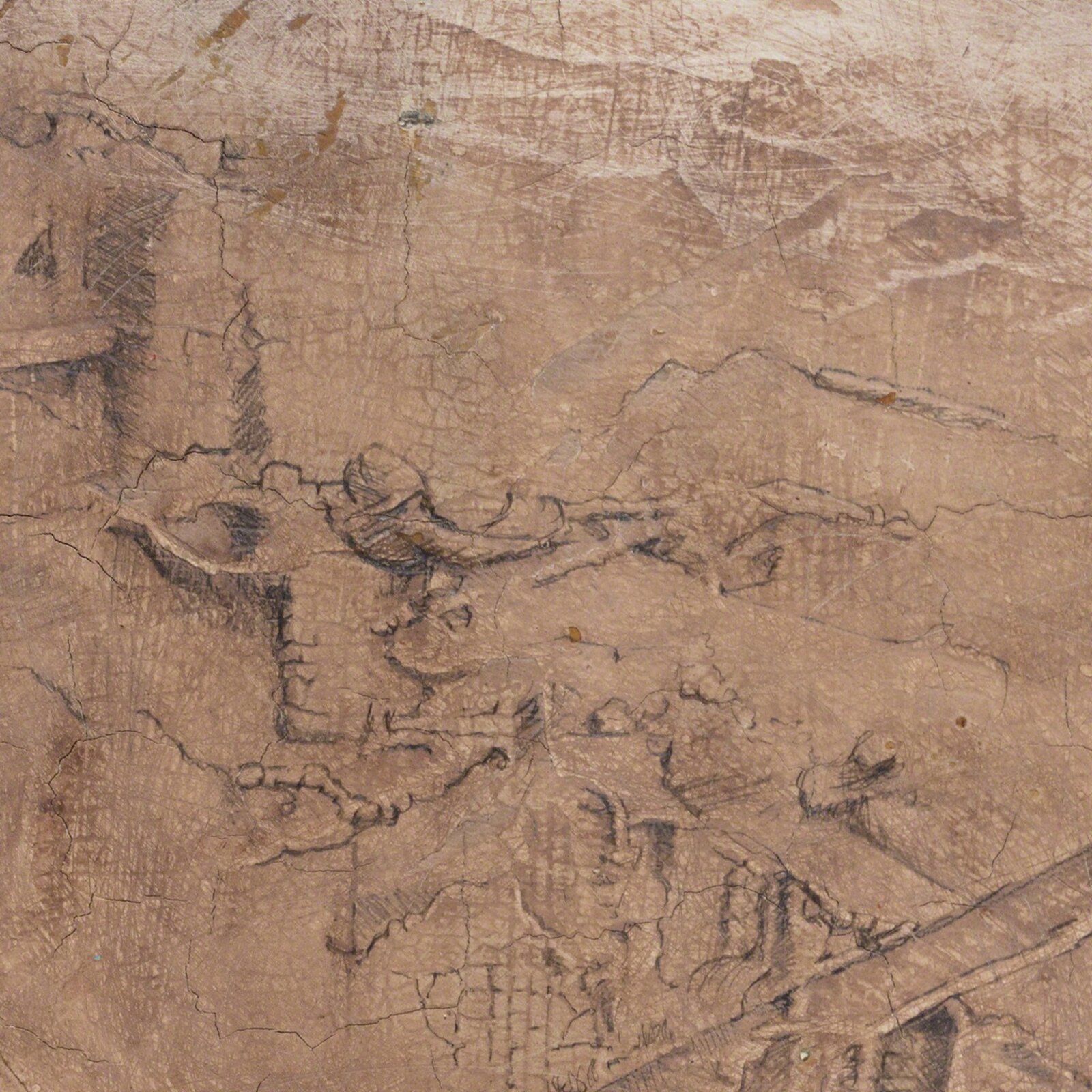 Artwork by Gregory Kitterle, Arch and Pole, Made of Ink, Oil and Pencil on Board 