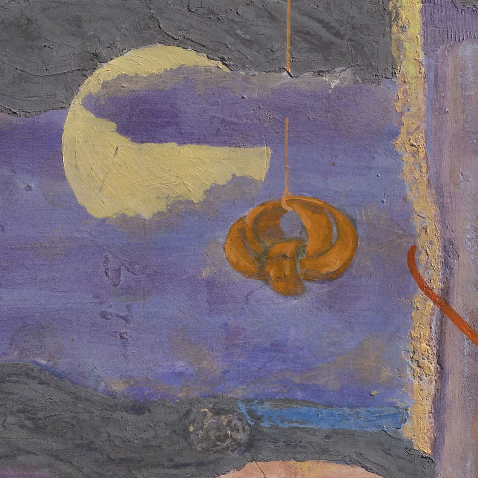 Artwork by Gregory Kitterle, At the Alchemists House, Made of Fresco on wood panel 