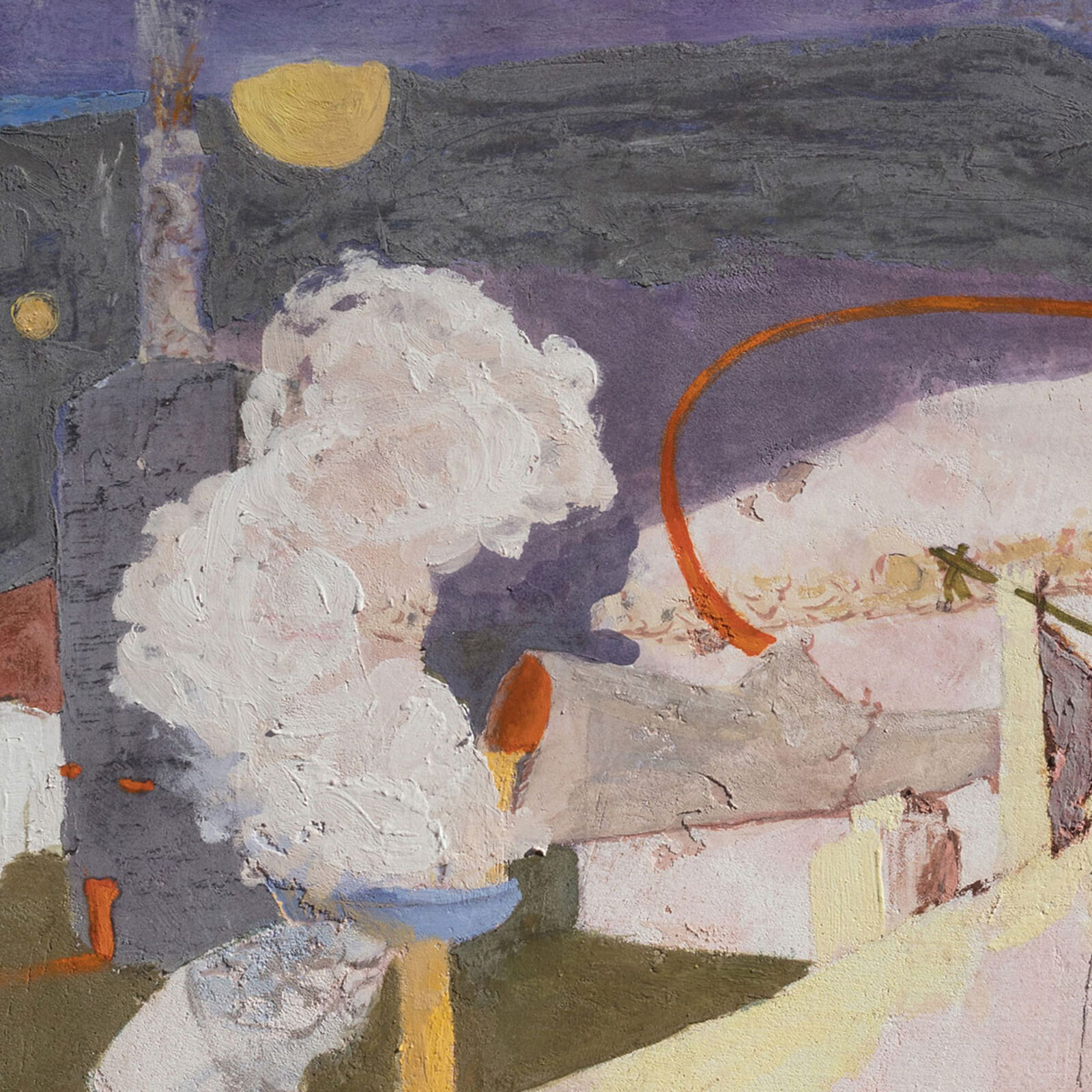 Artwork by Gregory Kitterle, At the Alchemists House, Made of Fresco on wood panel 