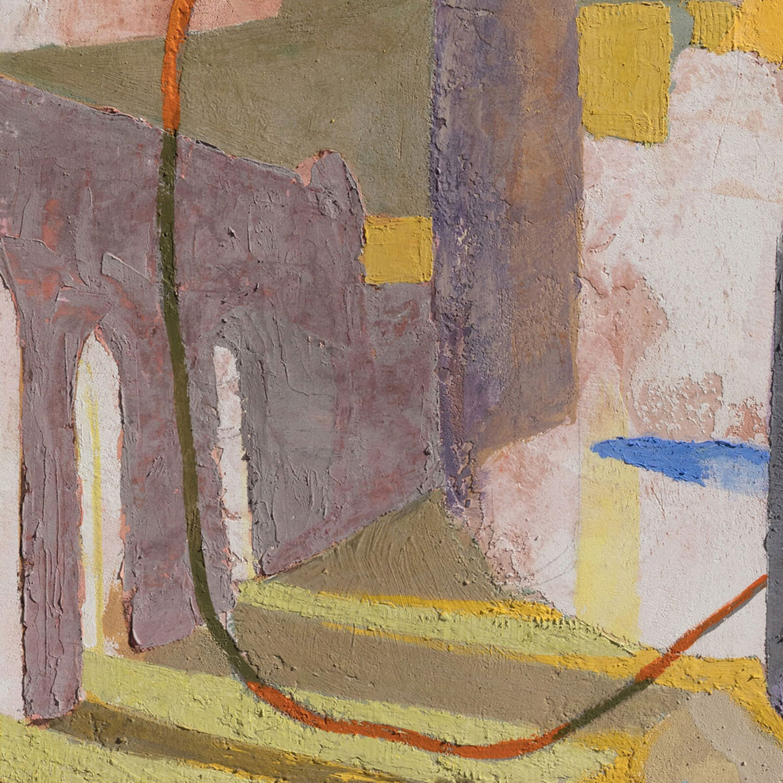 Artwork by Gregory Kitterle, At the Alchemists House, Made of Fresco on wood panel 