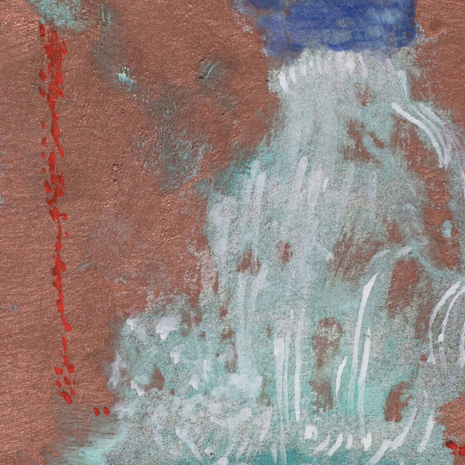 Artwork by Gregory Kitterle, Fountain, Made of Mixed Media on Archival Paper 