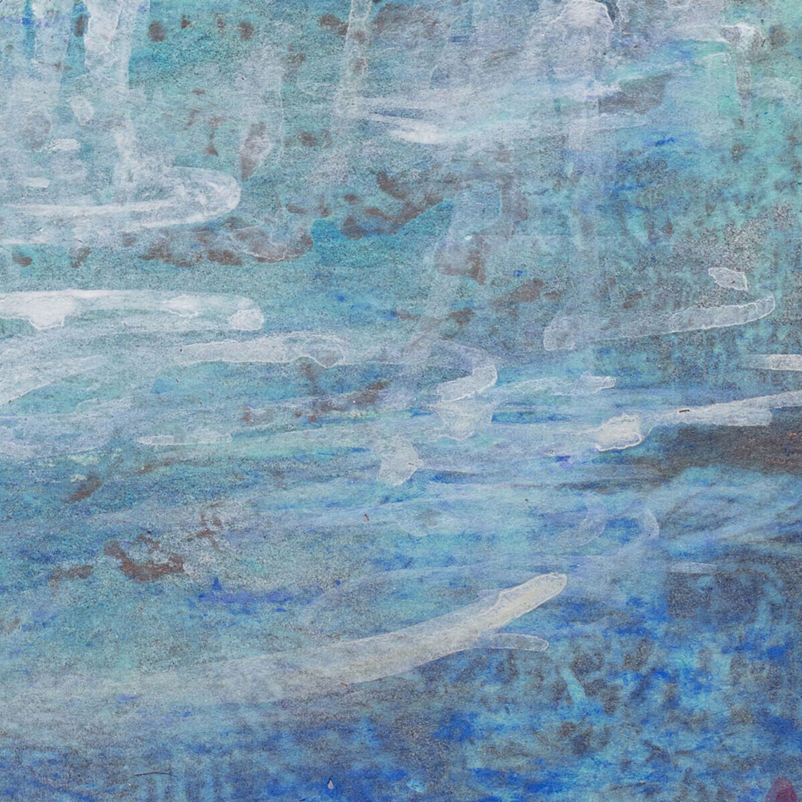 Artwork by Gregory Kitterle, Fountain, Made of Mixed Media on Archival Paper 