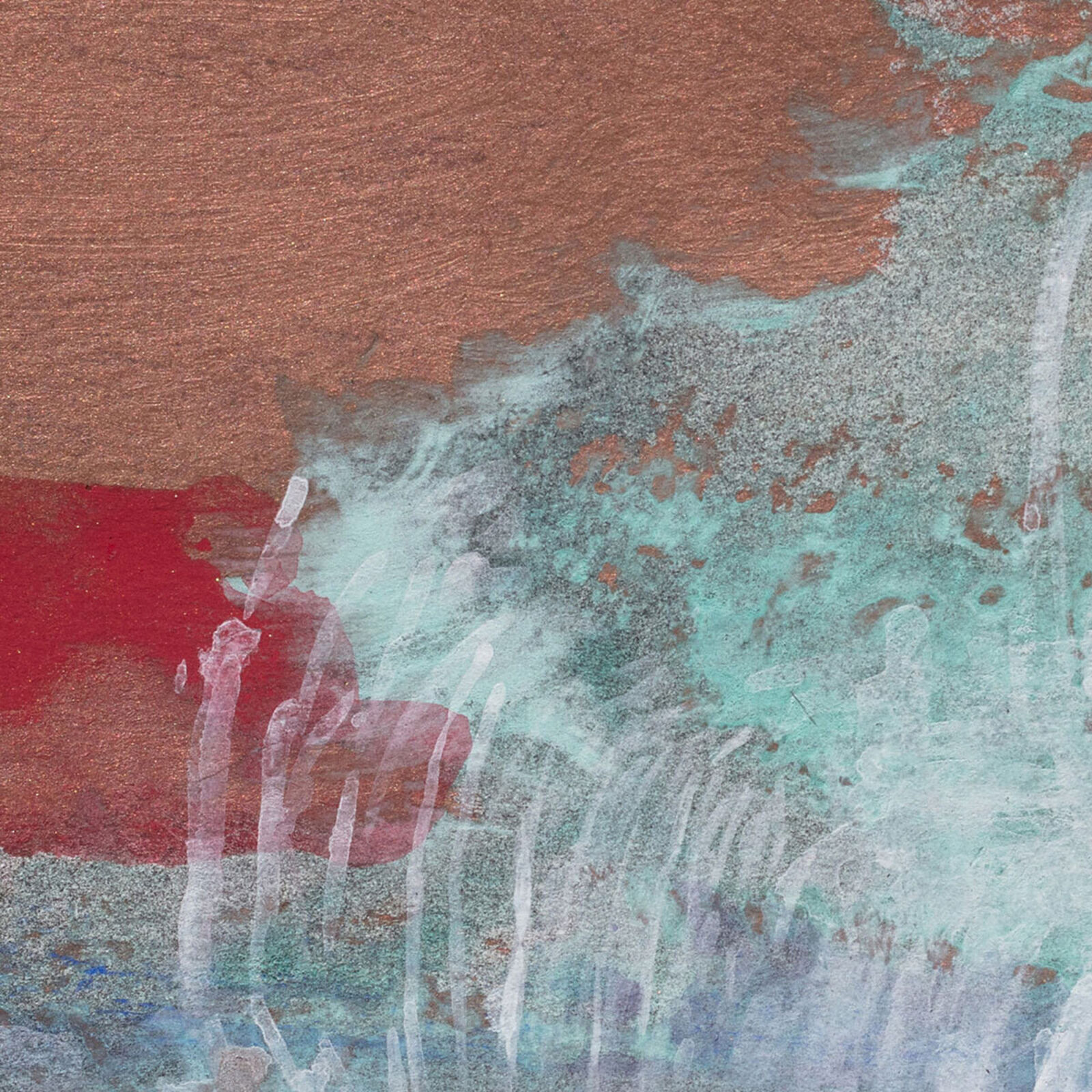 Artwork by Gregory Kitterle, Fountain, Made of Mixed Media on Archival Paper 