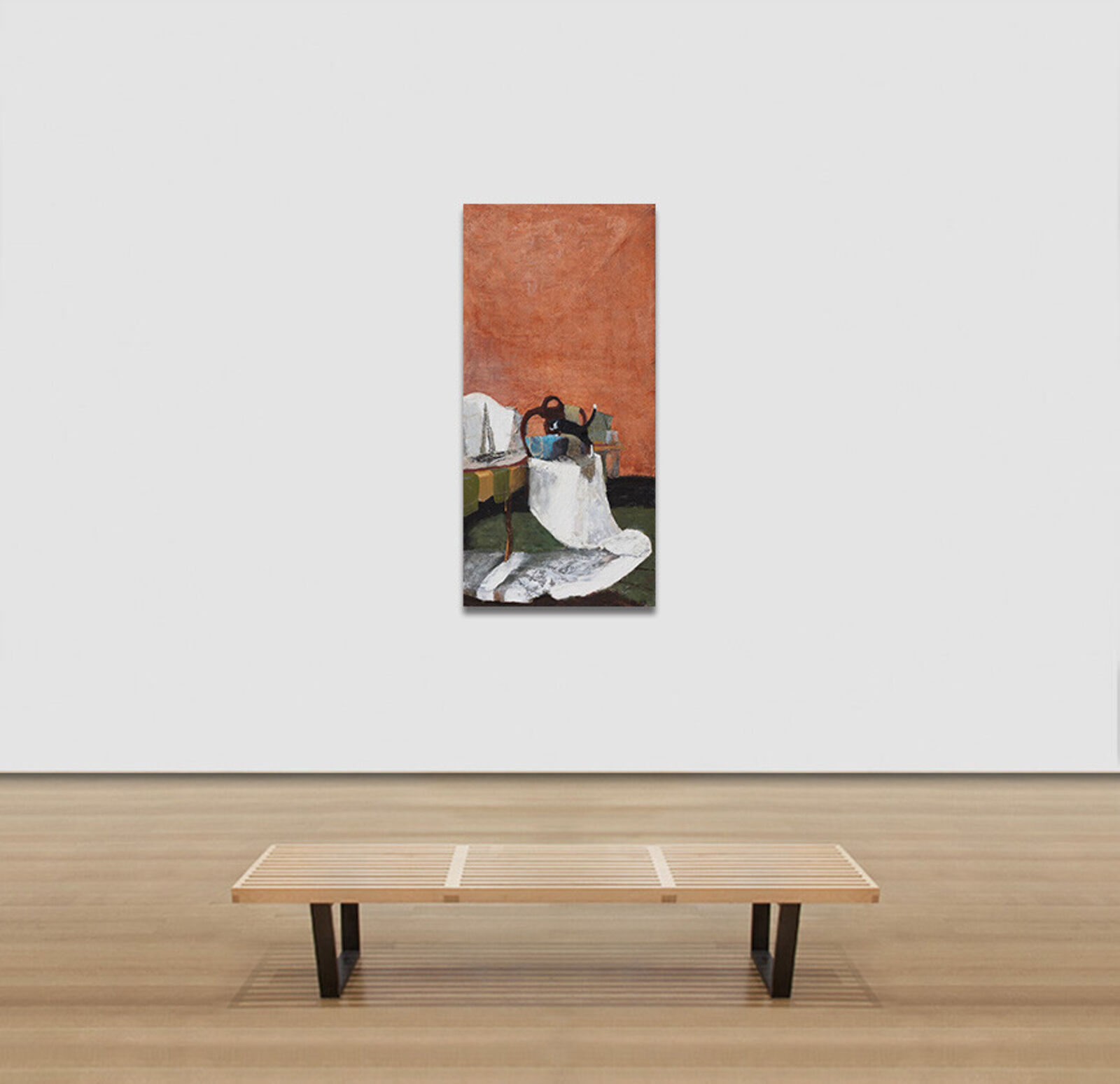 Artwork by Gregory Kitterle, Ready for a Nap, Made of Fresco on wood panel 