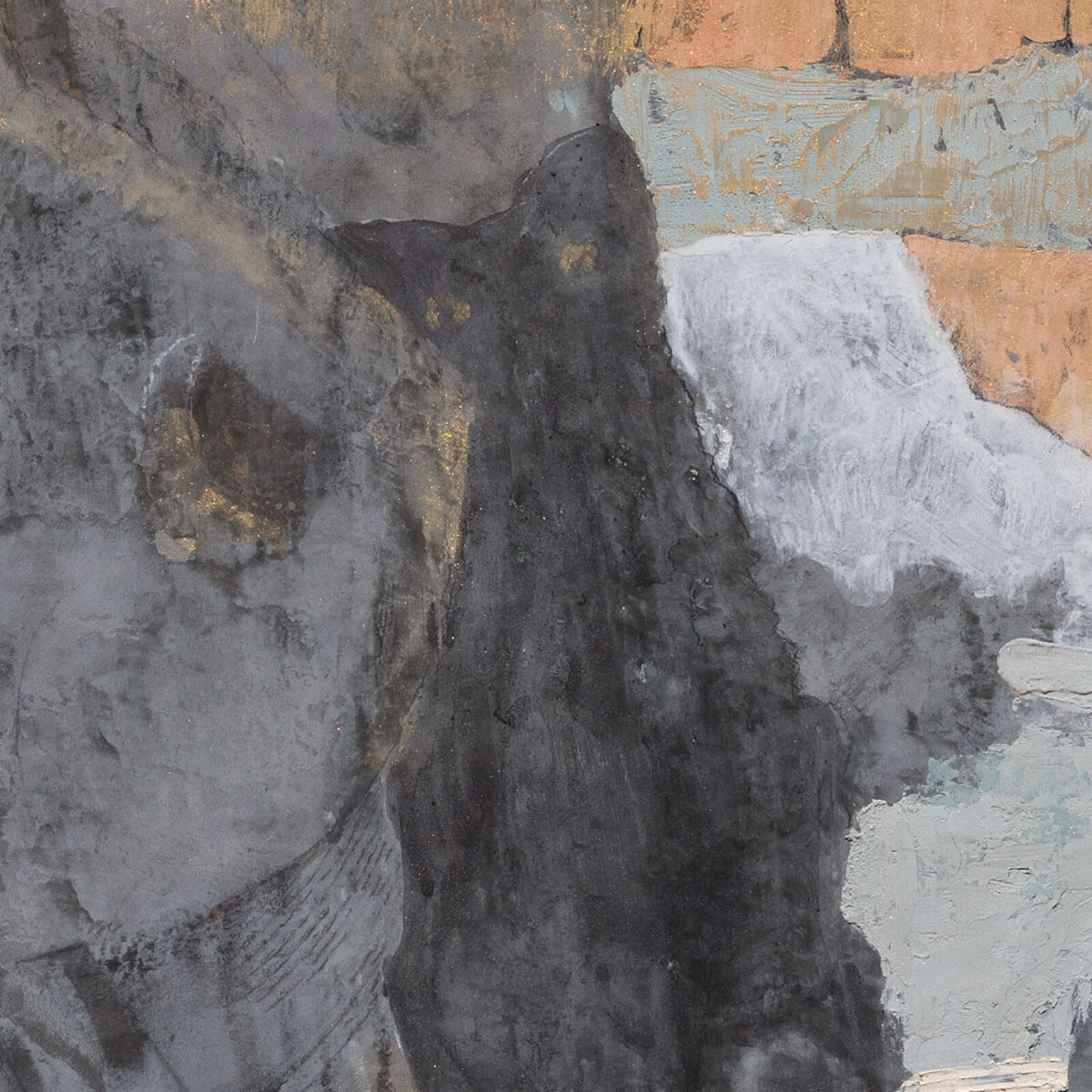 Artwork by Gregory Kitterle, Where’s Piper, Made of Fresco on Canvas Mounted on Panel 