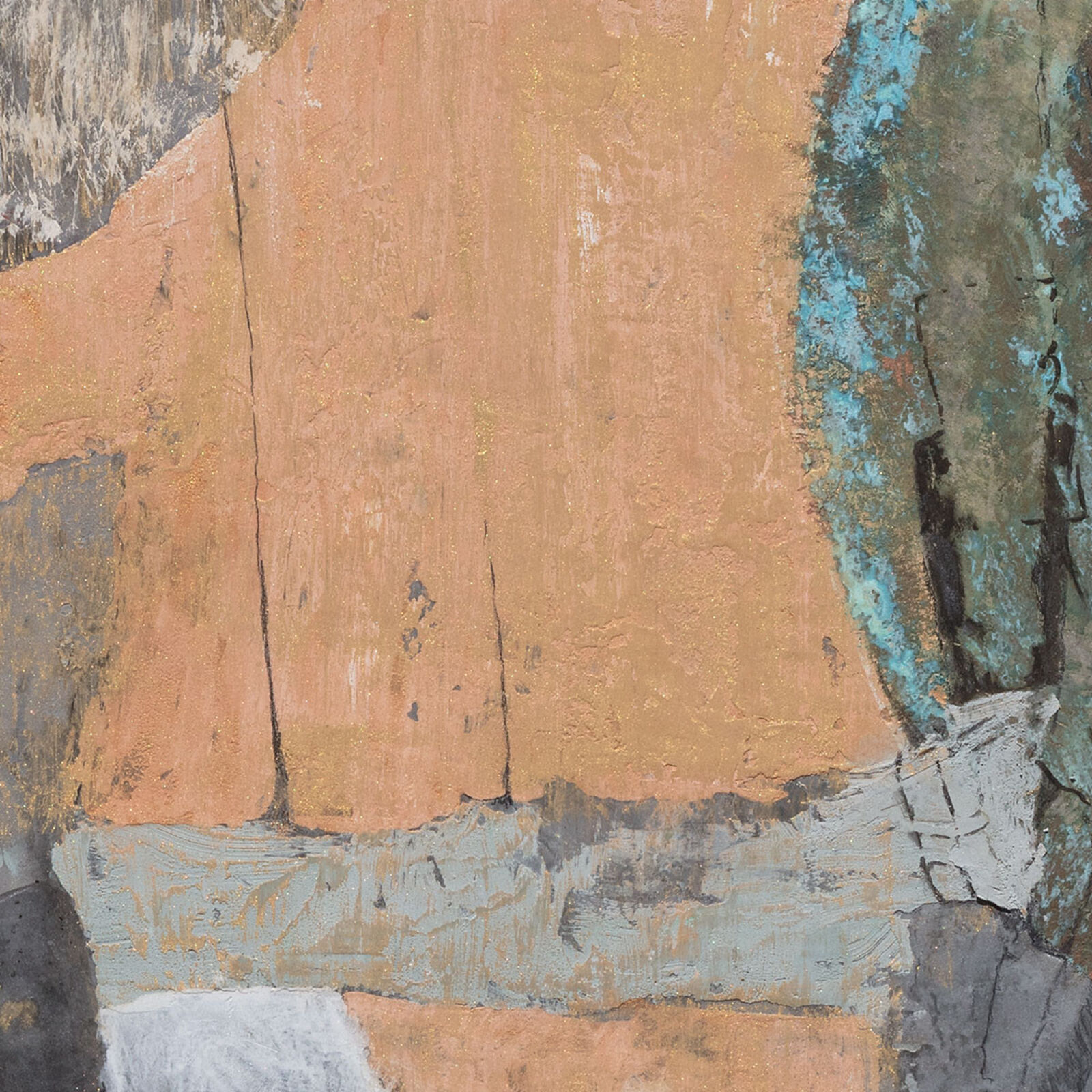 Artwork by Gregory Kitterle, Where’s Piper, Made of Fresco on Canvas Mounted on Panel 