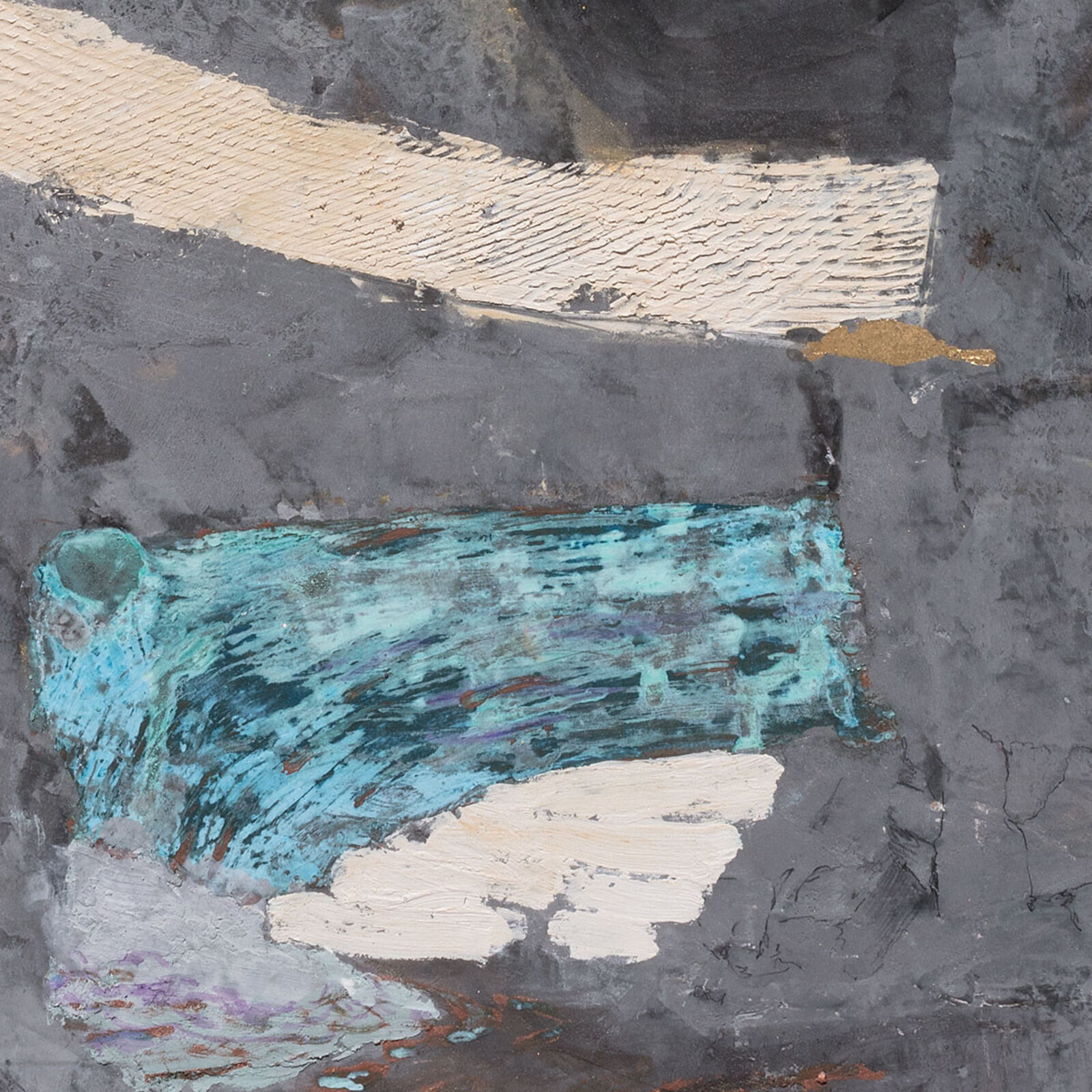 Artwork by Gregory Kitterle, Where’s Piper, Made of Fresco on Canvas Mounted on Panel 