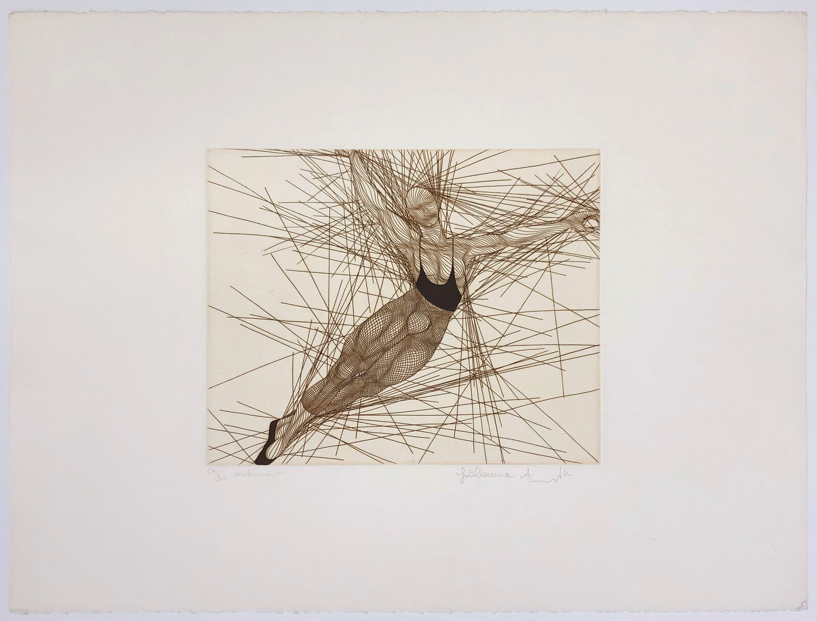 Artwork by Guillaume A. Azoulay, SOUBRESSAUT, Made of Etching 