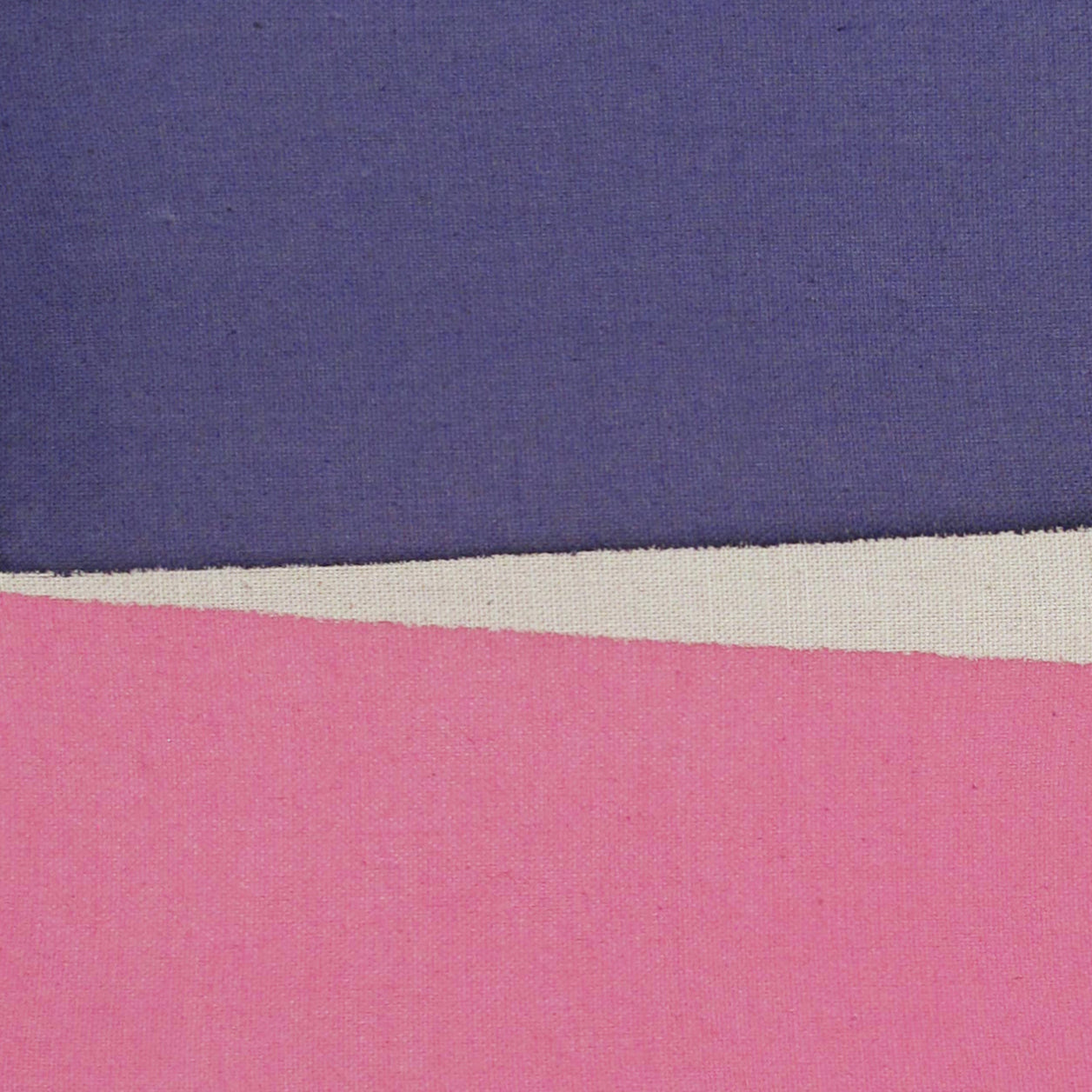 A pink and purple painting on a white background.
