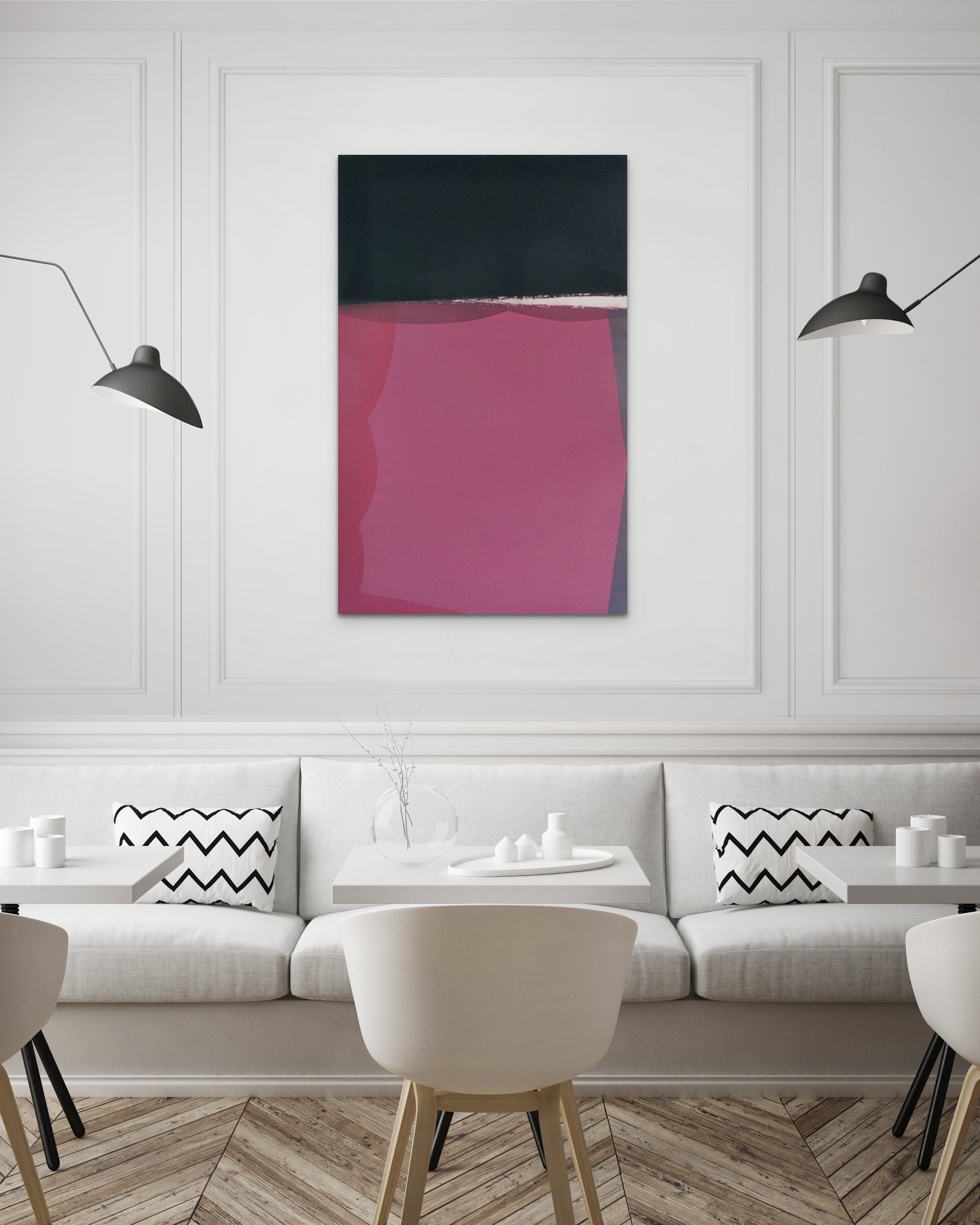 Artwork by Guillaume Moschini, Fenetre 01, Made of Acrylic and ink on canvas 